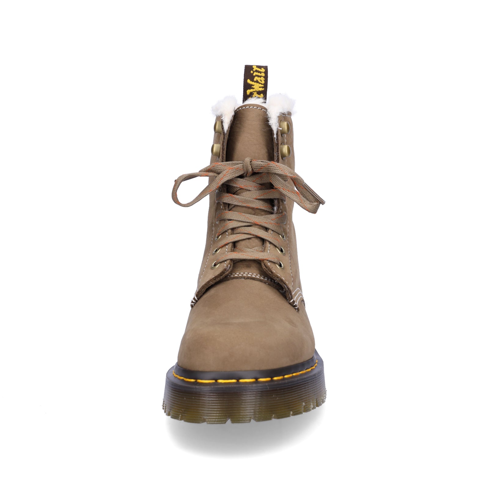 Dr. Martens women's lace-up boot khaki