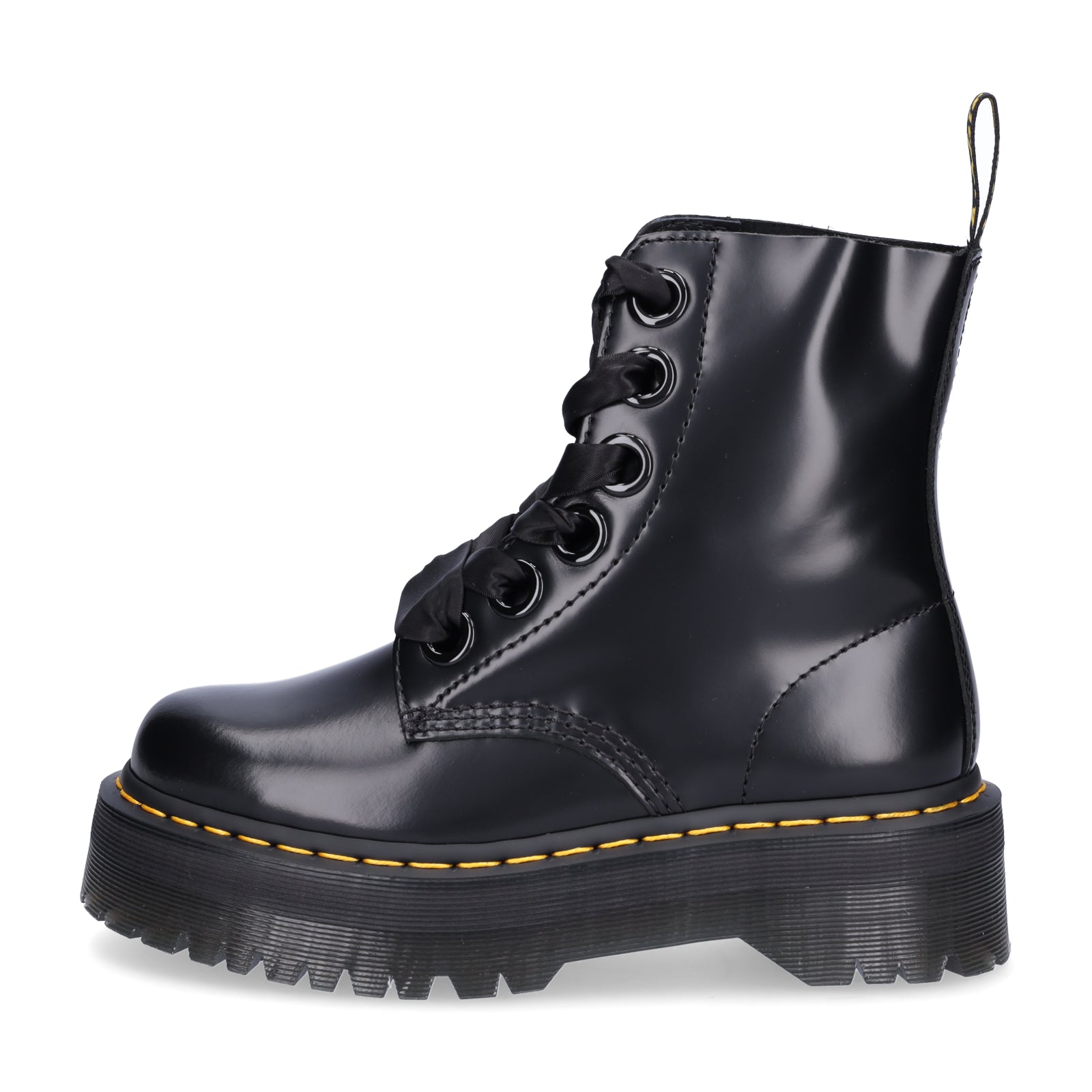 Dr. Martens women's platform lace-up boot black