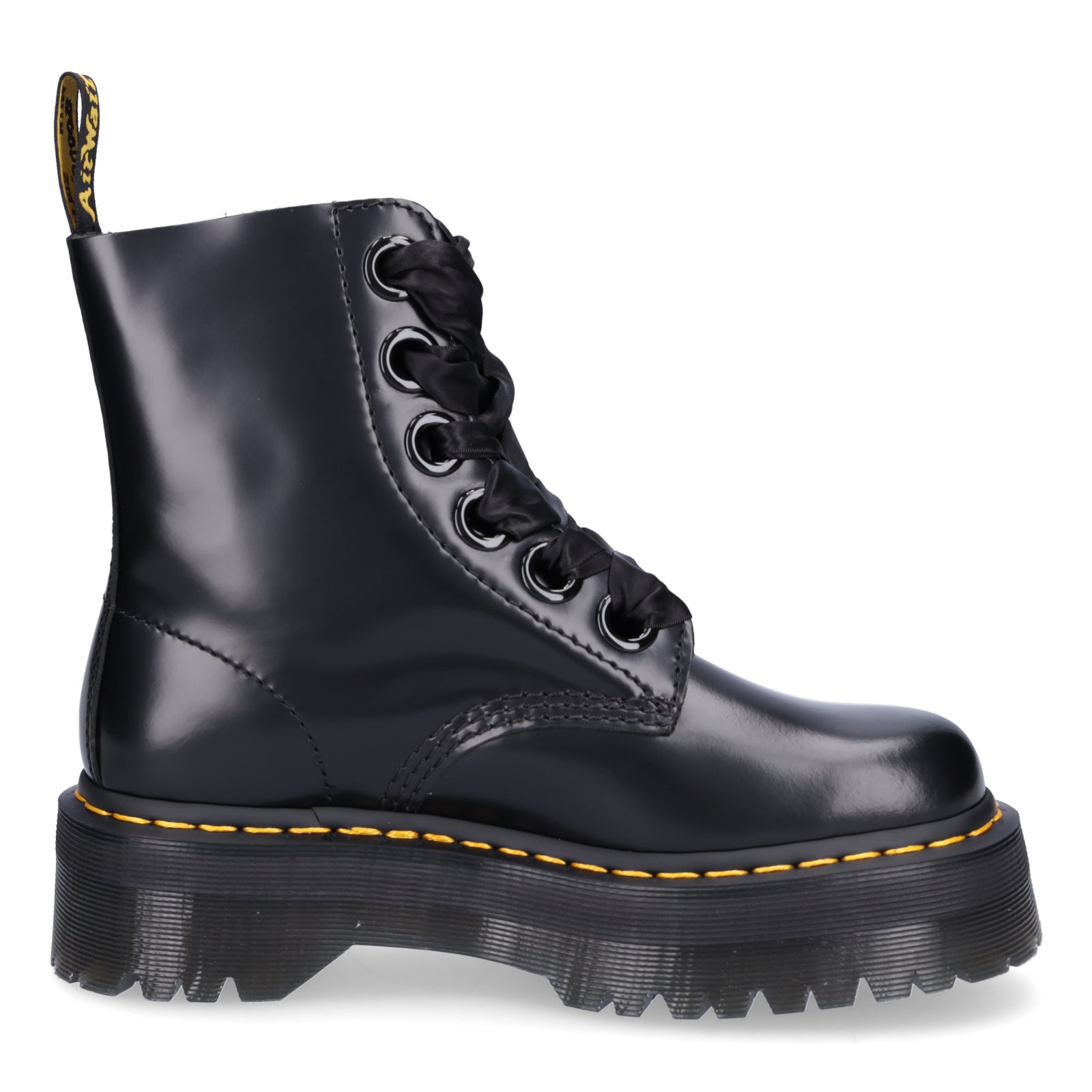 Dr. Martens women's platform lace-up boot black