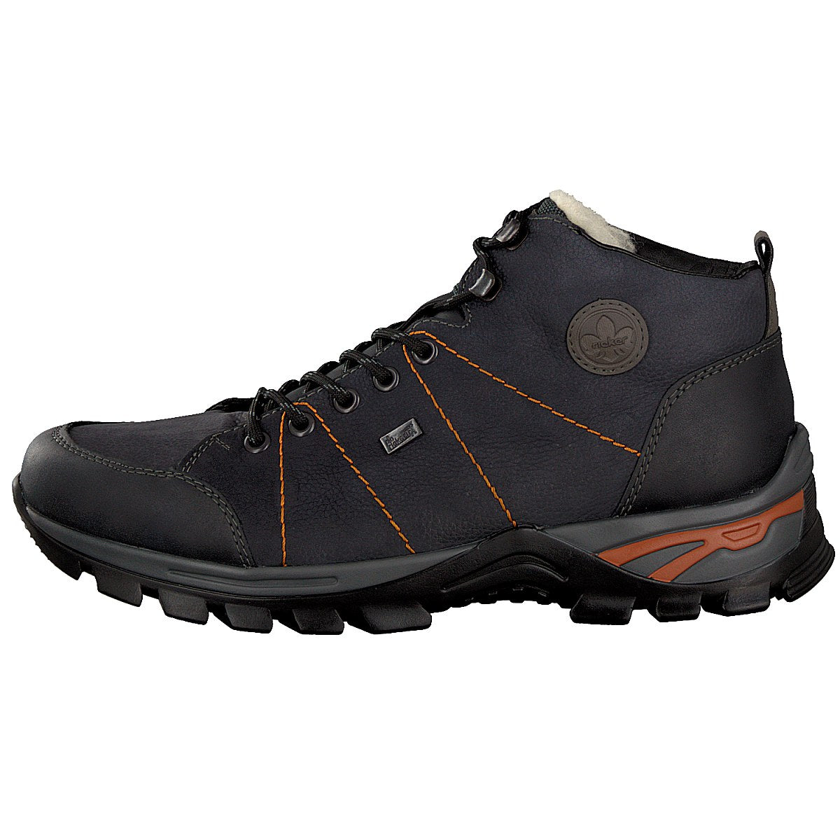 Rieker men's lace-up boot blue