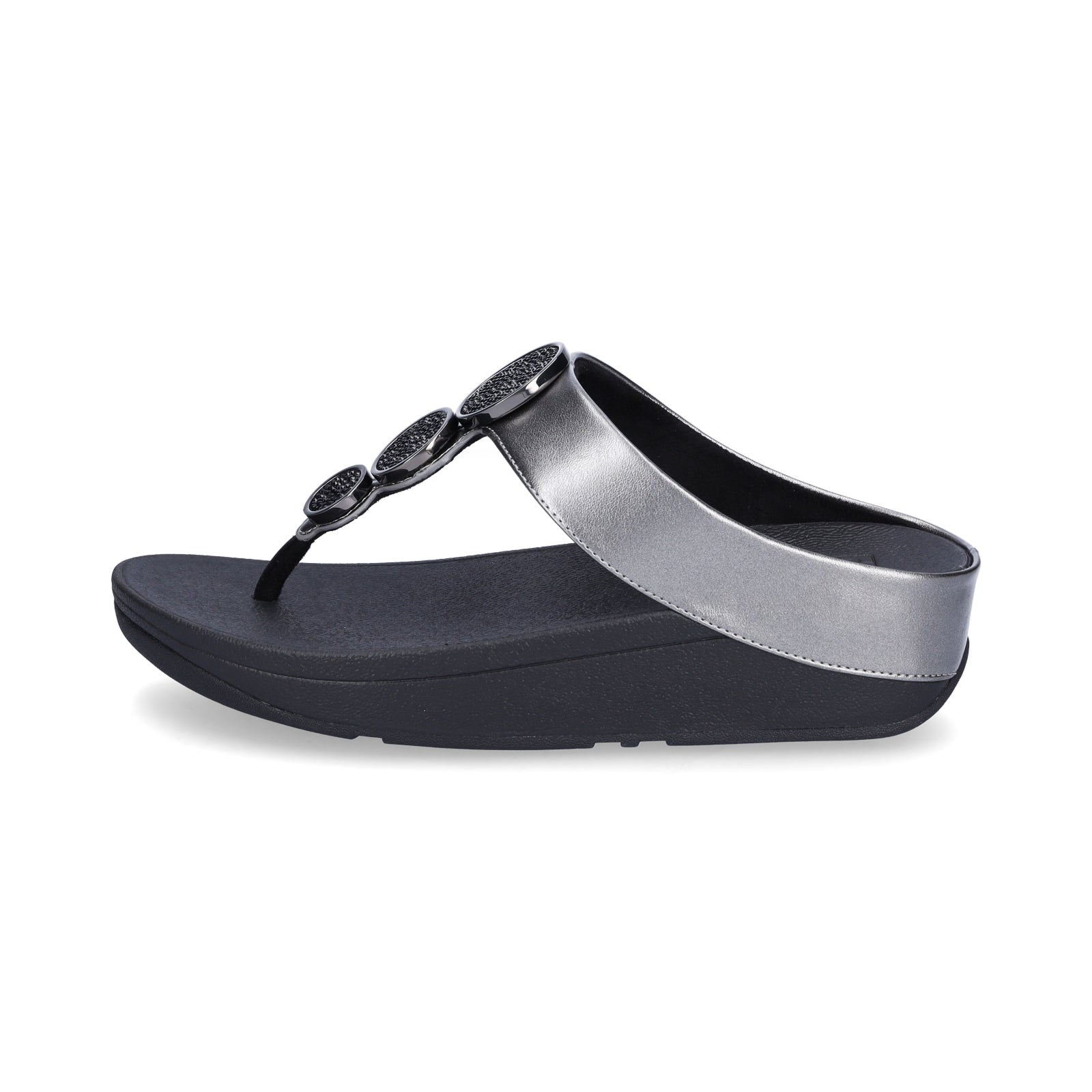 FitFlop women's mules Halo metallic