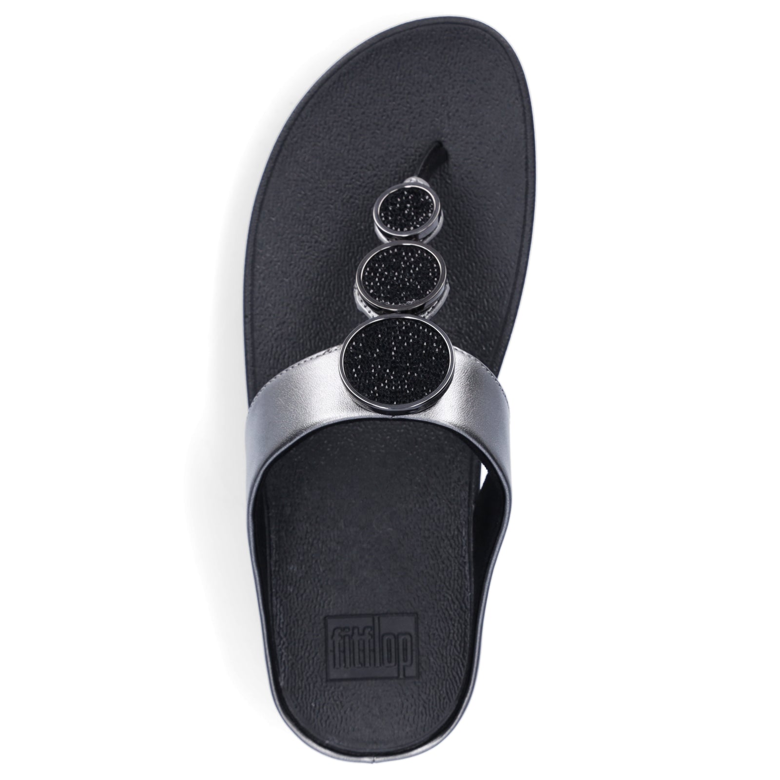 FitFlop women's mules Halo metallic