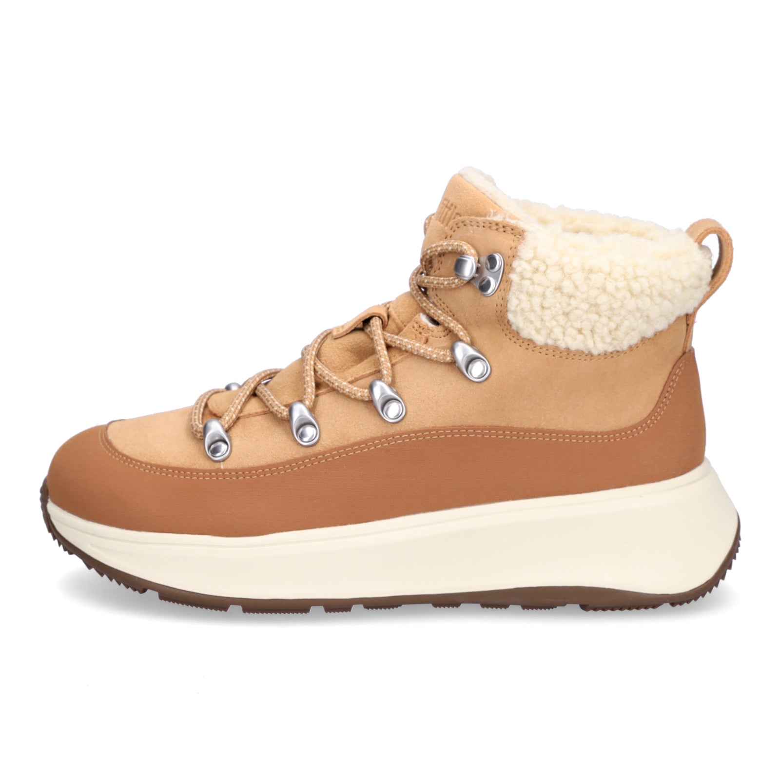 FitFlop Damen Schnürboot F-MODE TE sand braun