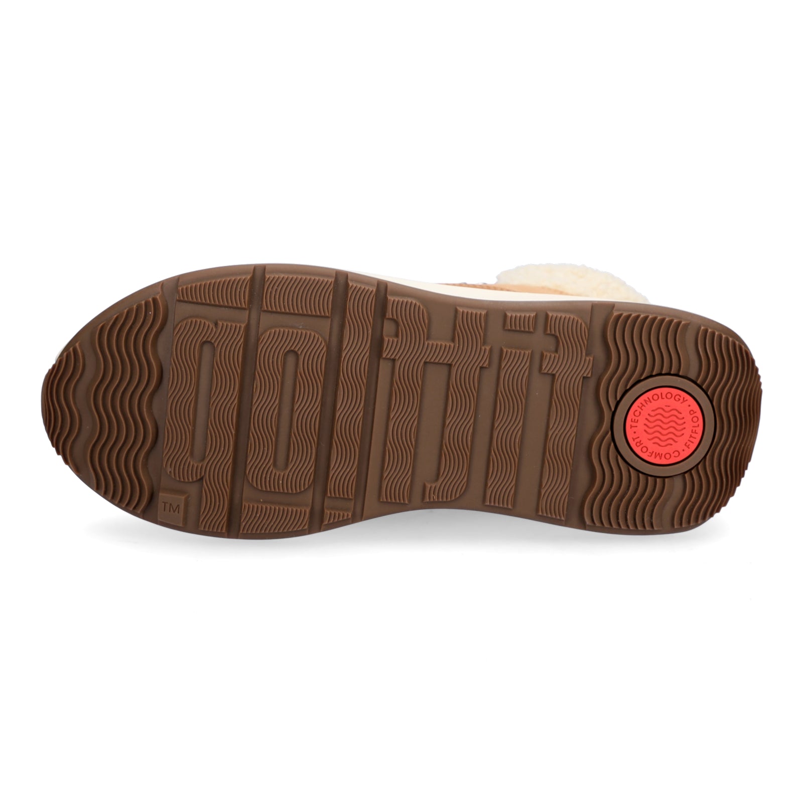 FitFlop Damen Schnürboot F-MODE TE sand braun