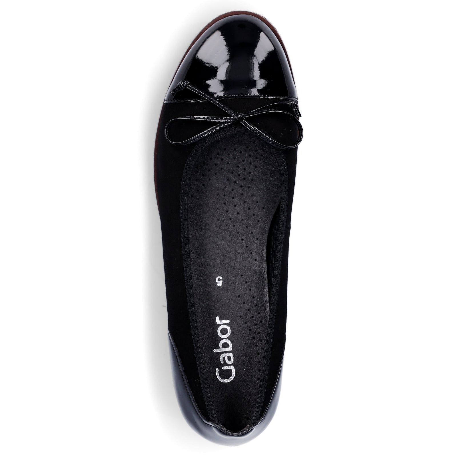 Gabor women's ballerina shoes black