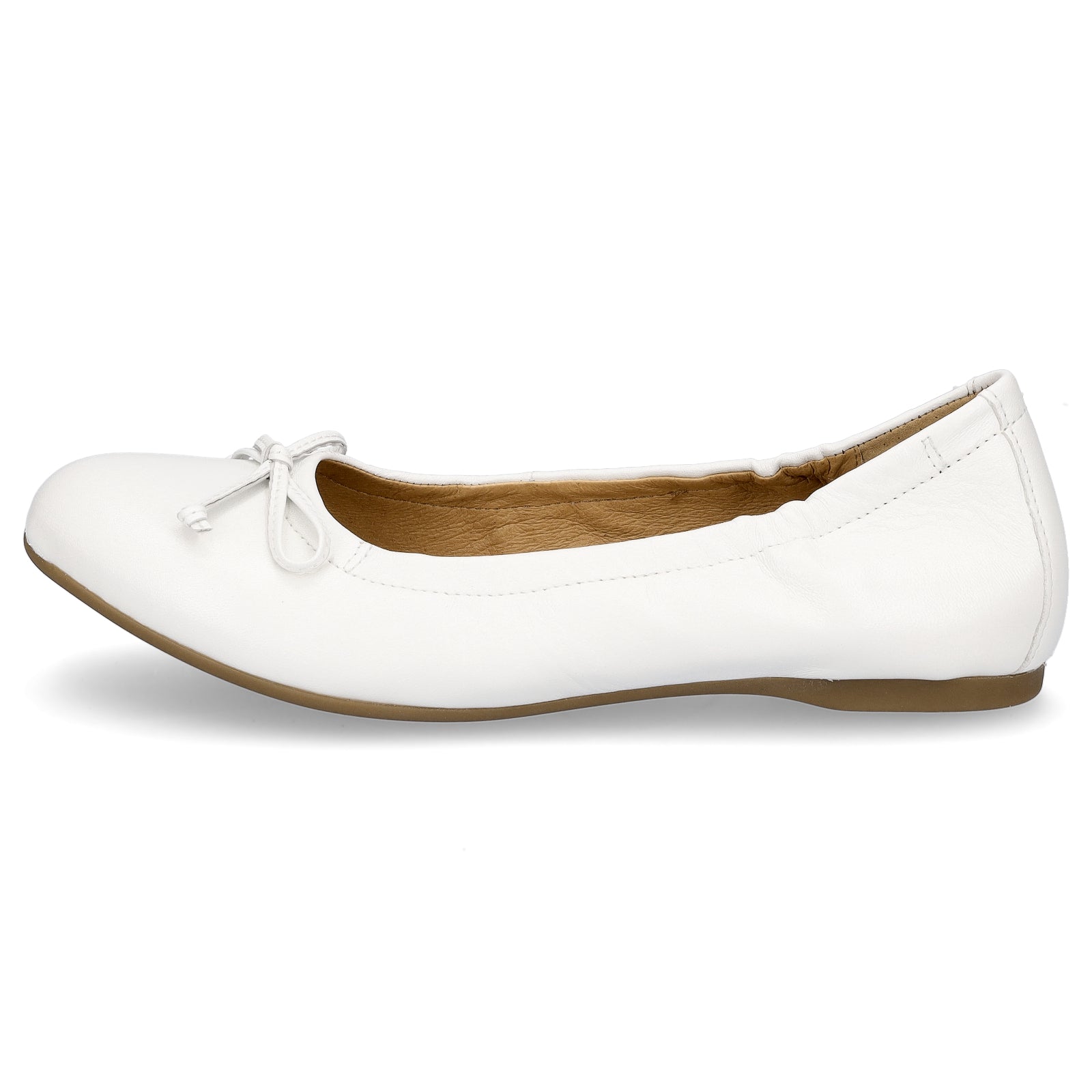 Gabor Damen Leder Ballerina weiß