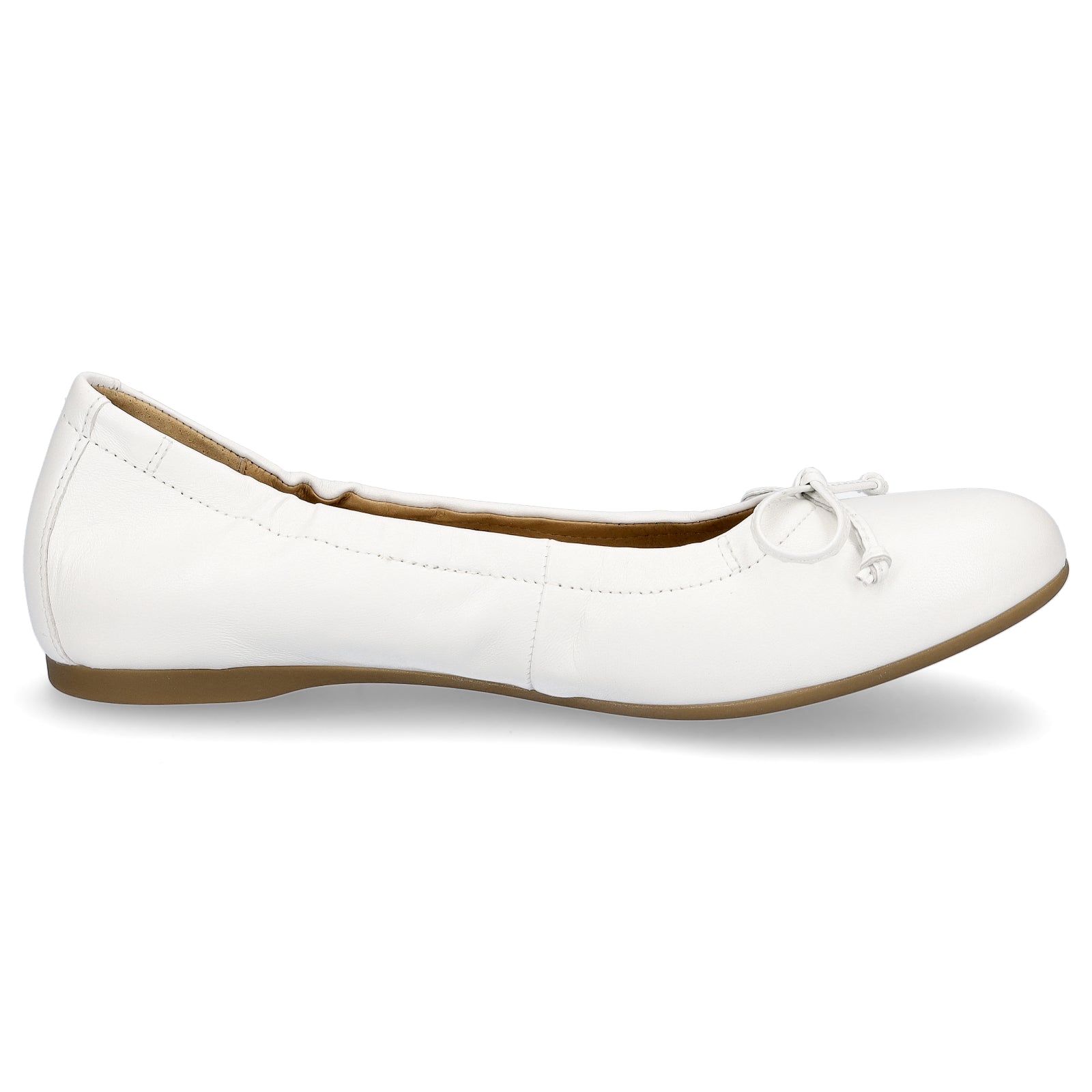 Gabor Damen Leder Ballerina weiß