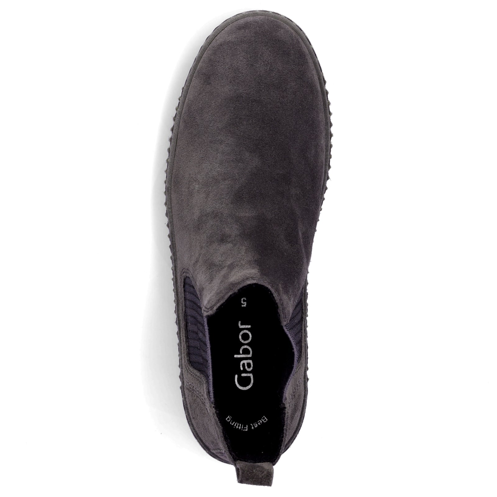 Gabor women's leather Chelsea boot grey