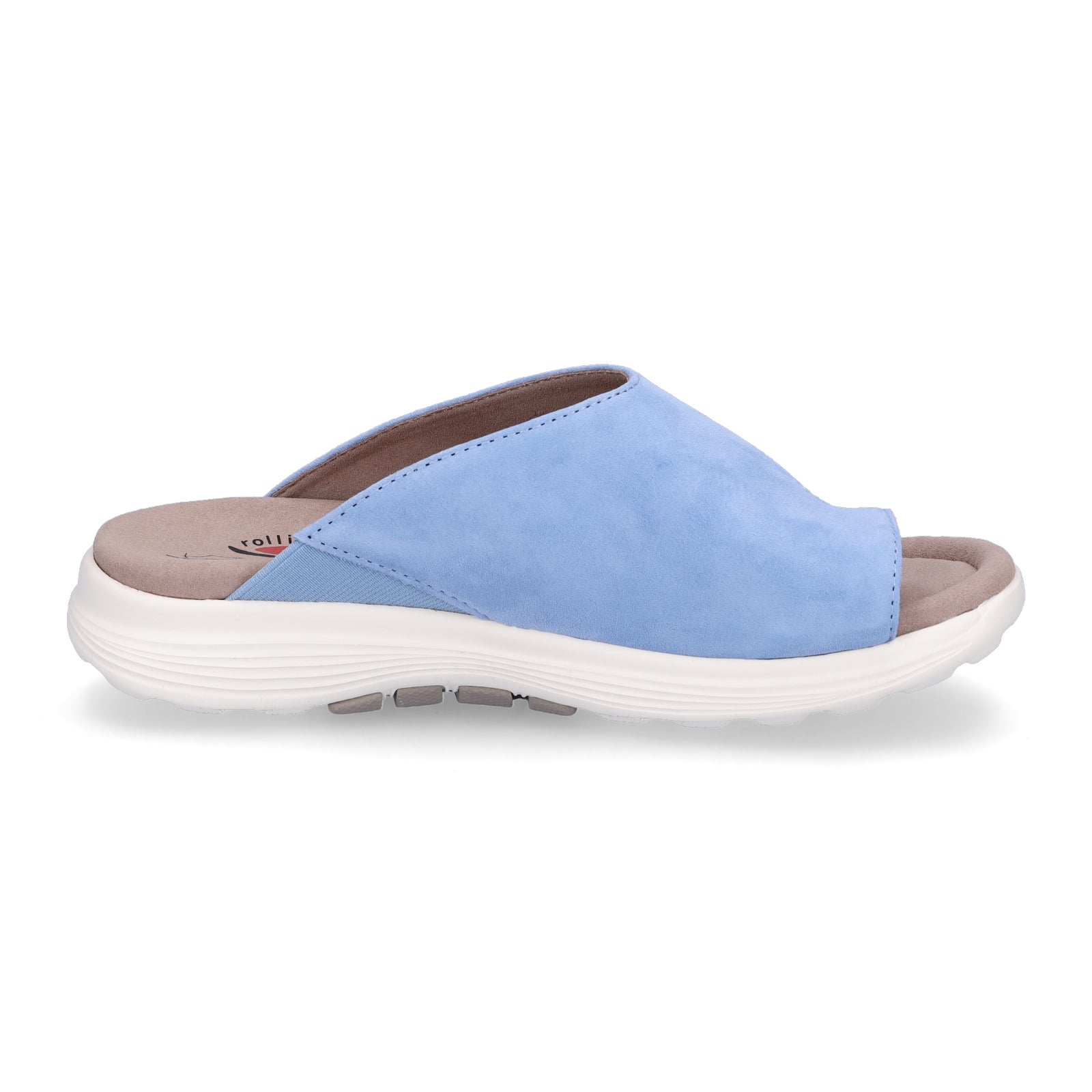 Gabor Rollingsoft women's mules arctic blue