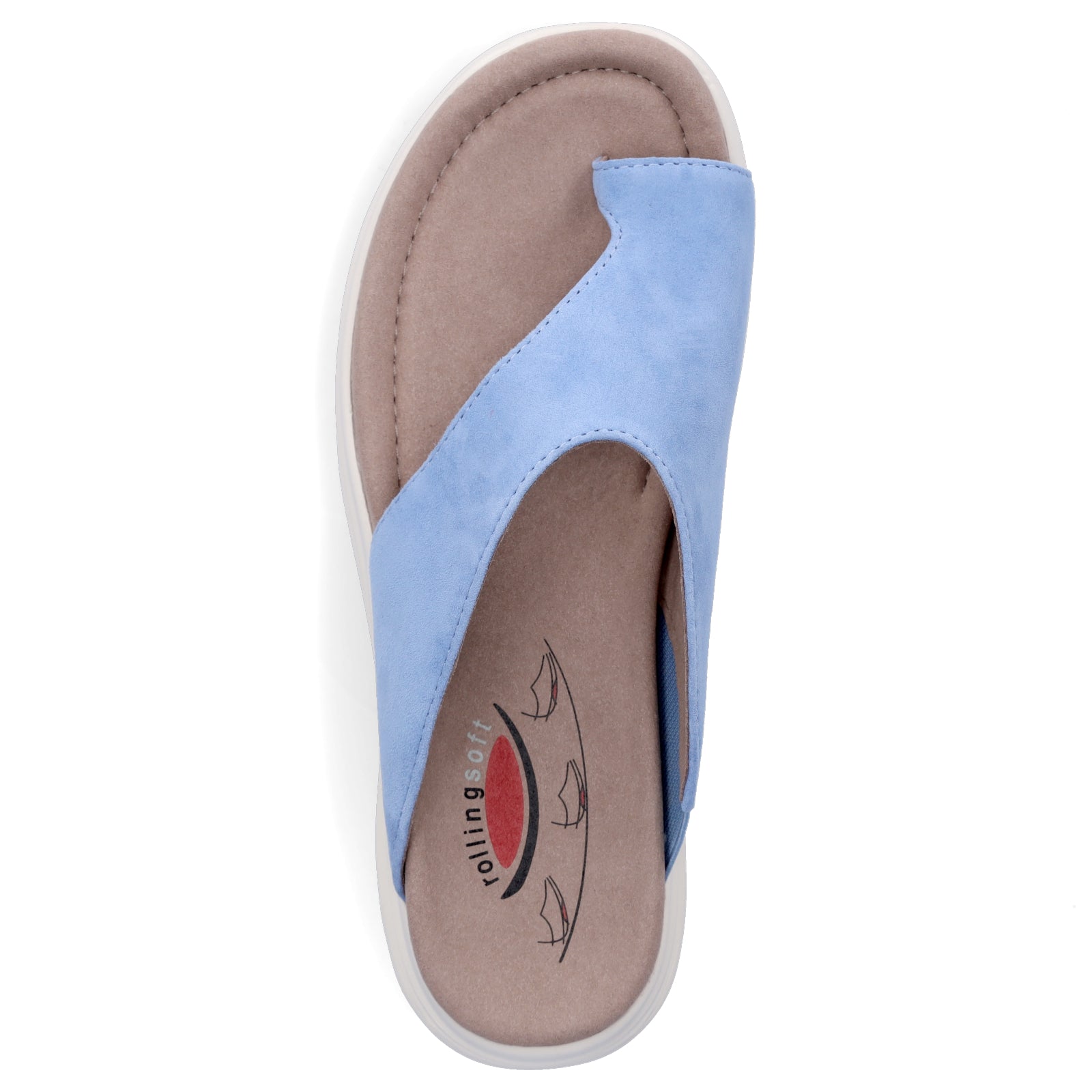Gabor Rollingsoft women's mules arctic blue