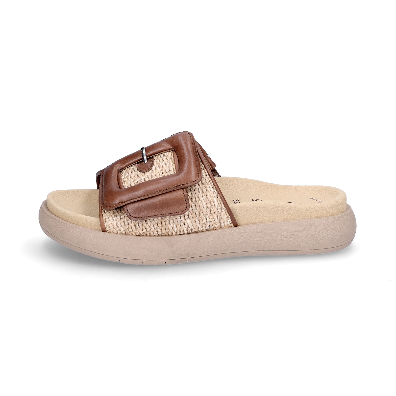 Gabor women's mules cognac caramel