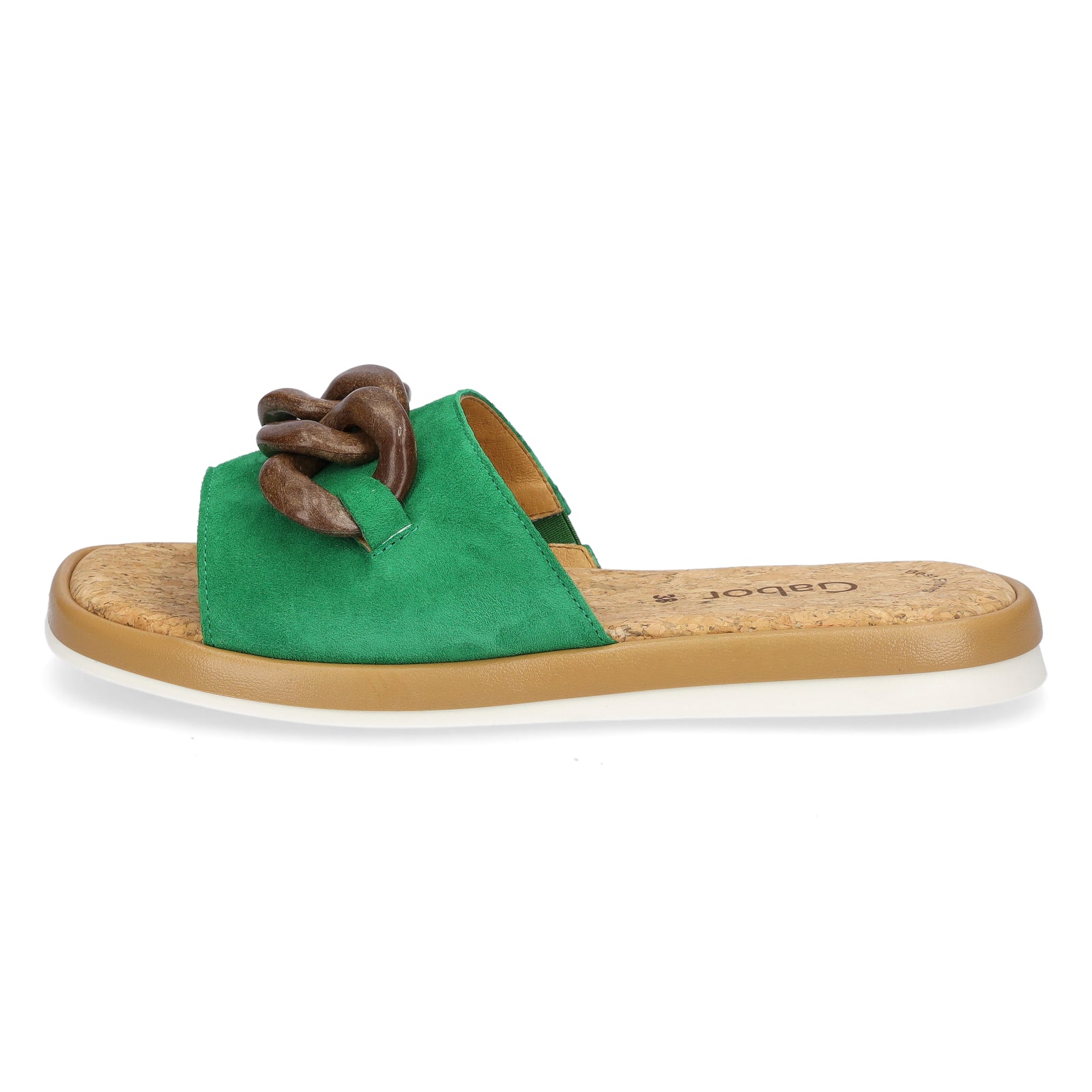 Gabor women's leather mules green