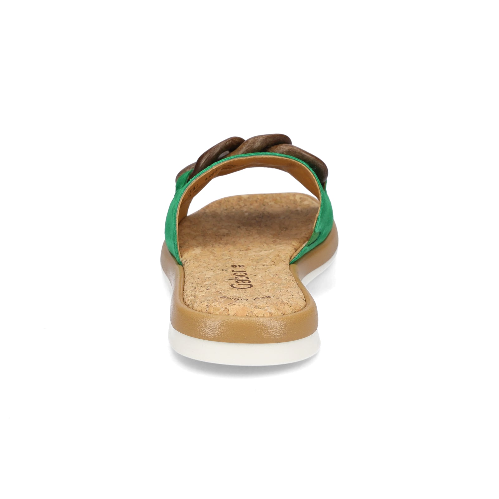 Gabor women's leather mules green