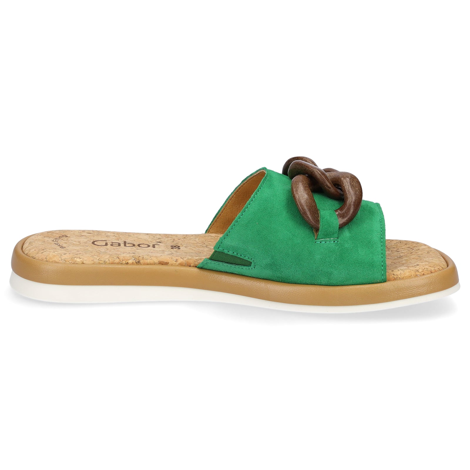 Gabor women's leather mules green