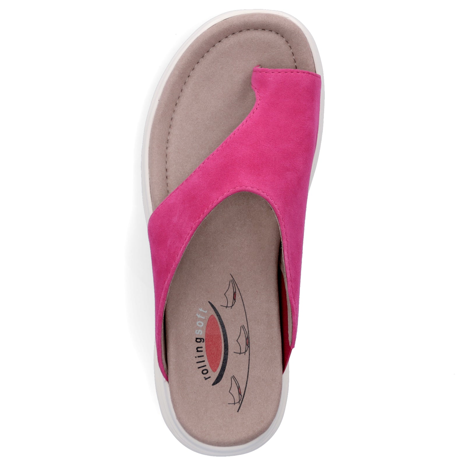 Gabor Rollingsoft Damen Pantolette pink