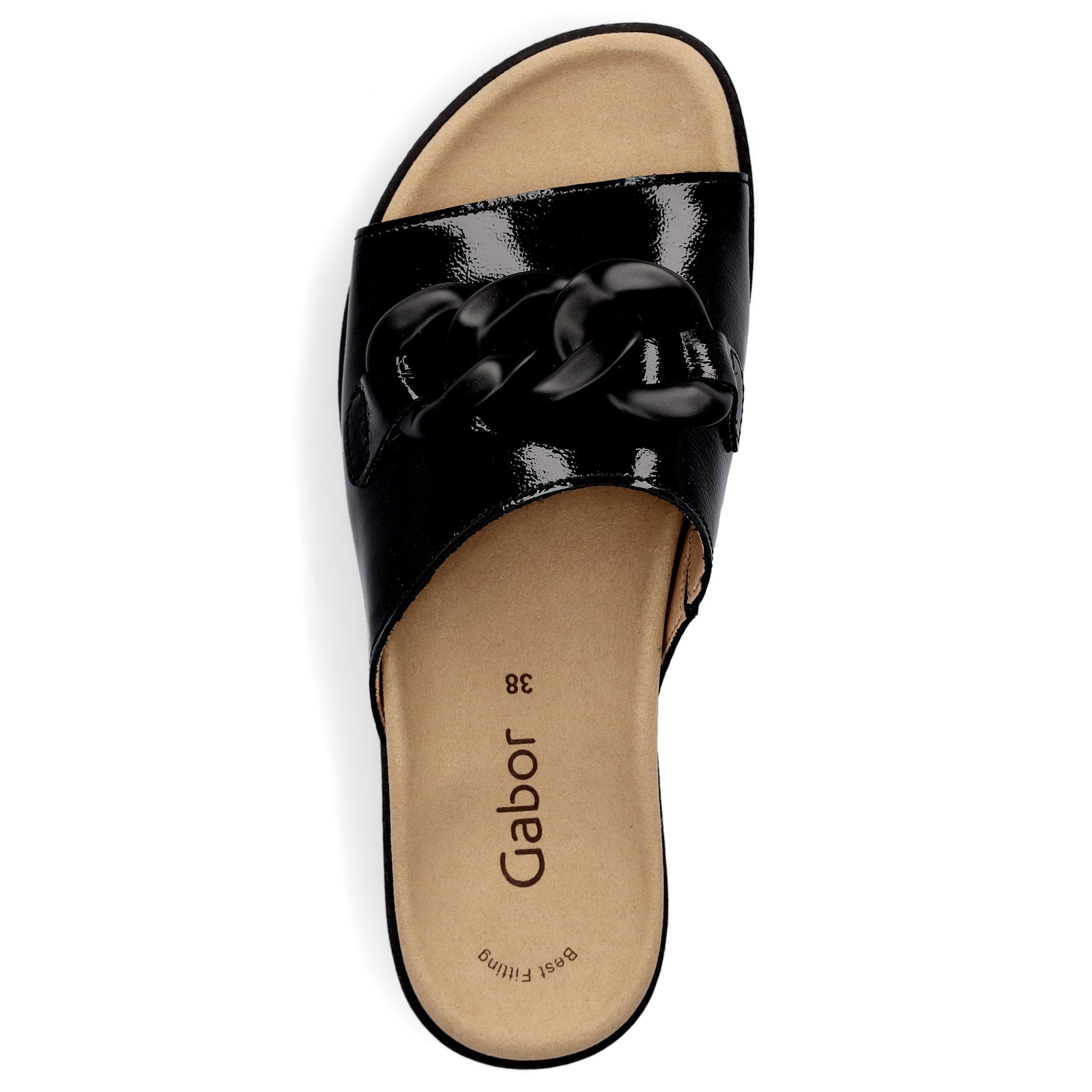 Gabor Damen Pantolette schwarz Lack