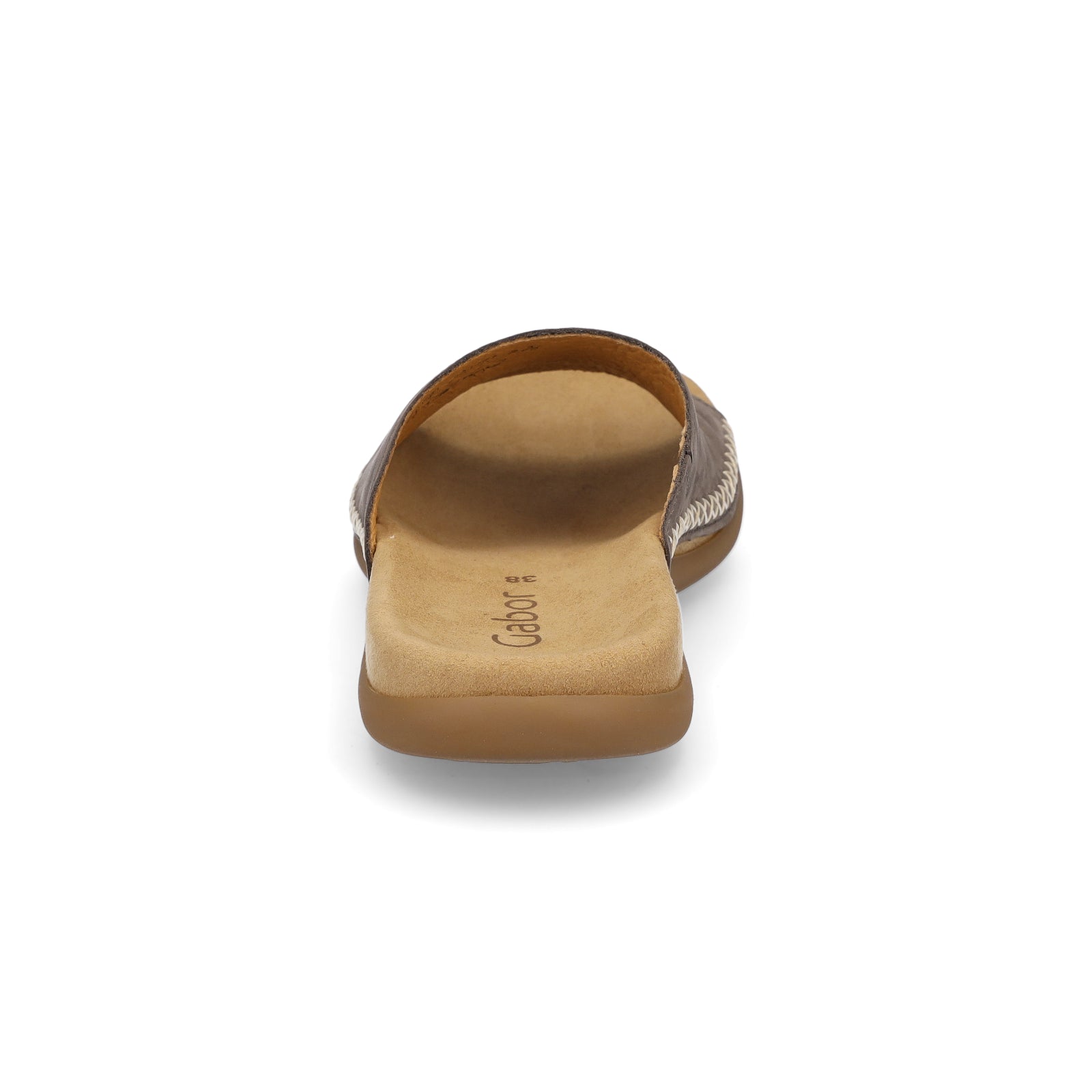 Gabor Damen Leder Pantolette taupe