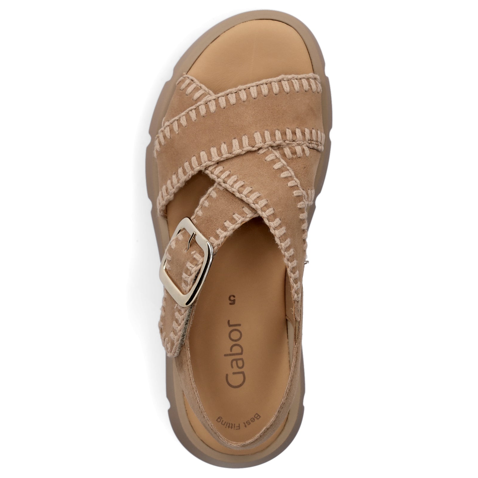 Gabor women's sandals walnut