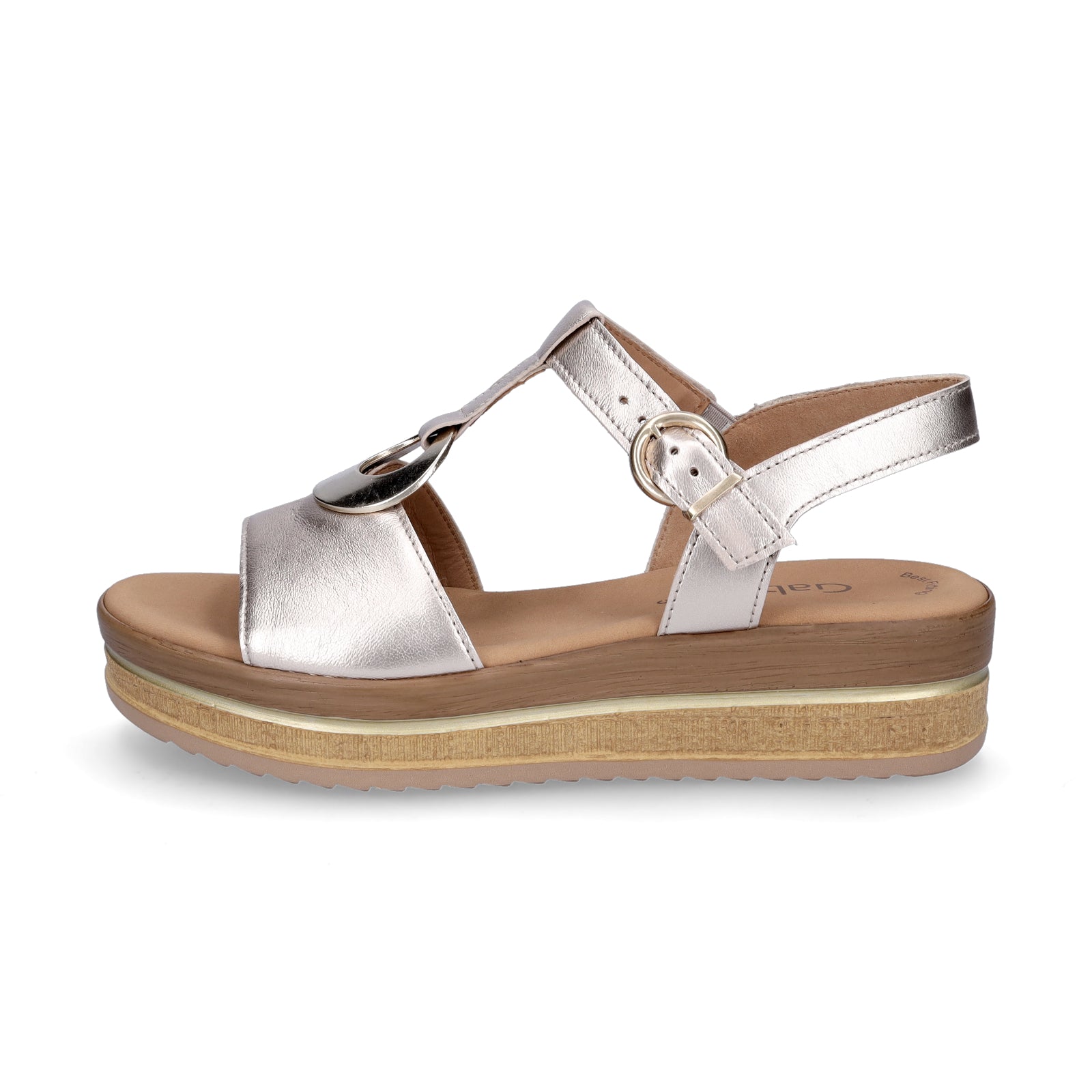 Gabor women's wedge sandals gold