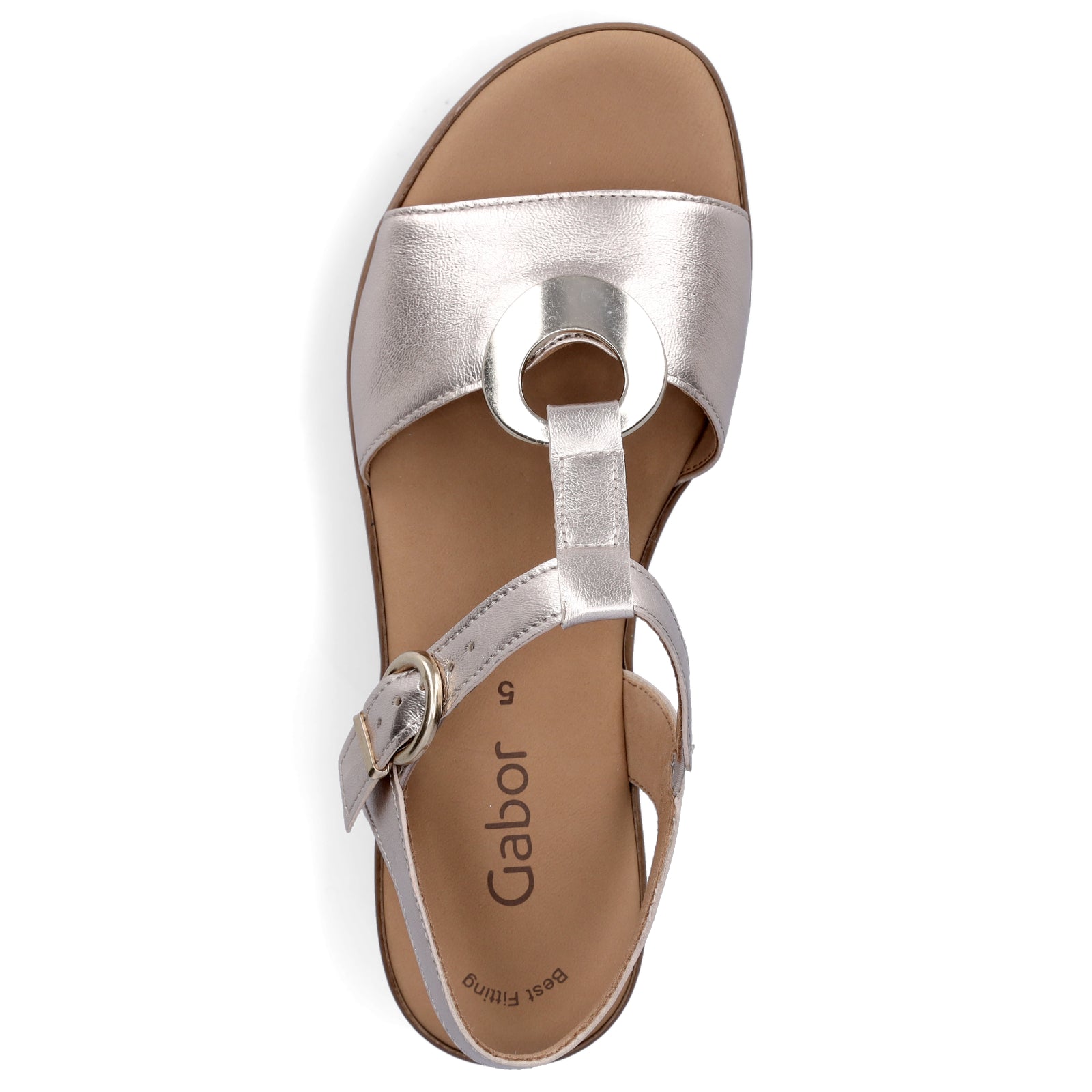 Gabor women's wedge sandals gold
