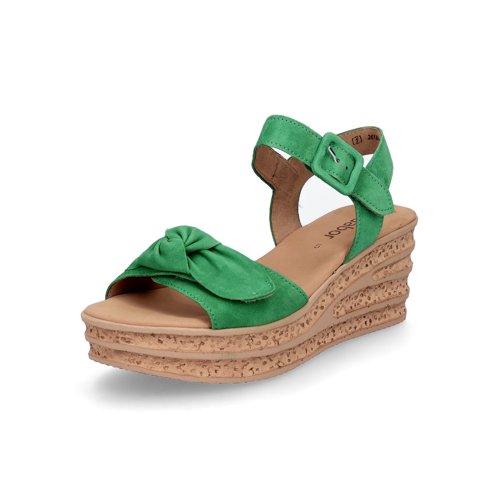 Gabor women's platform wedge sandals green
