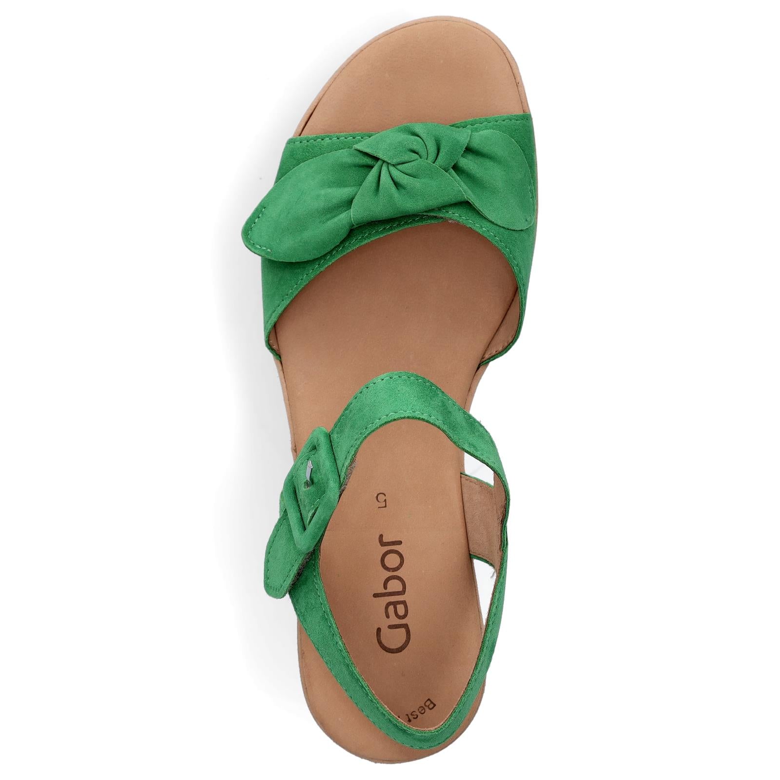 Gabor women's platform wedge sandals green