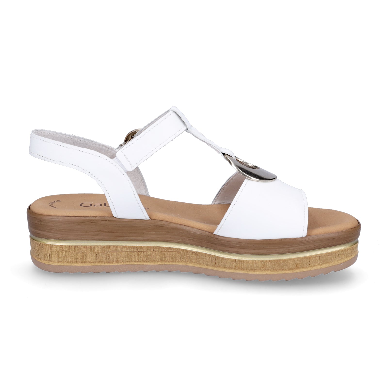 Gabor women's wedge sandals white