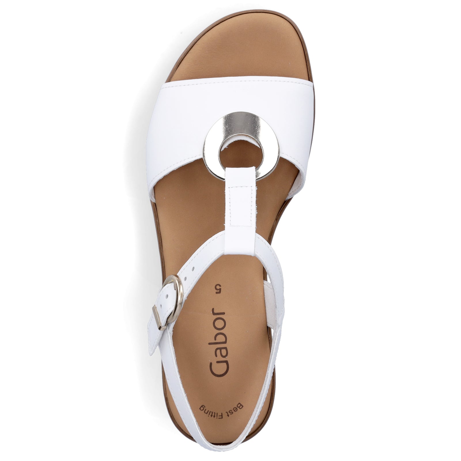 Gabor women's wedge sandals white