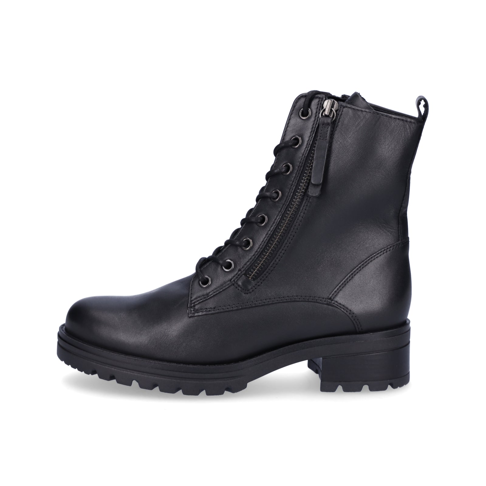 Gabor women's leather lace-up boot black
