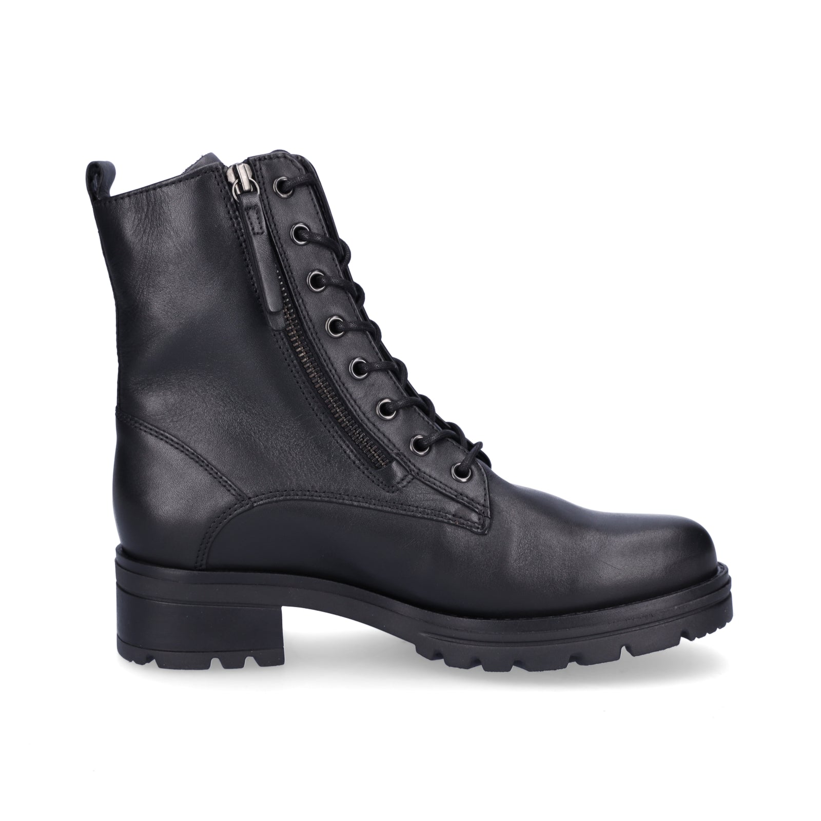Gabor women's leather lace-up boot black