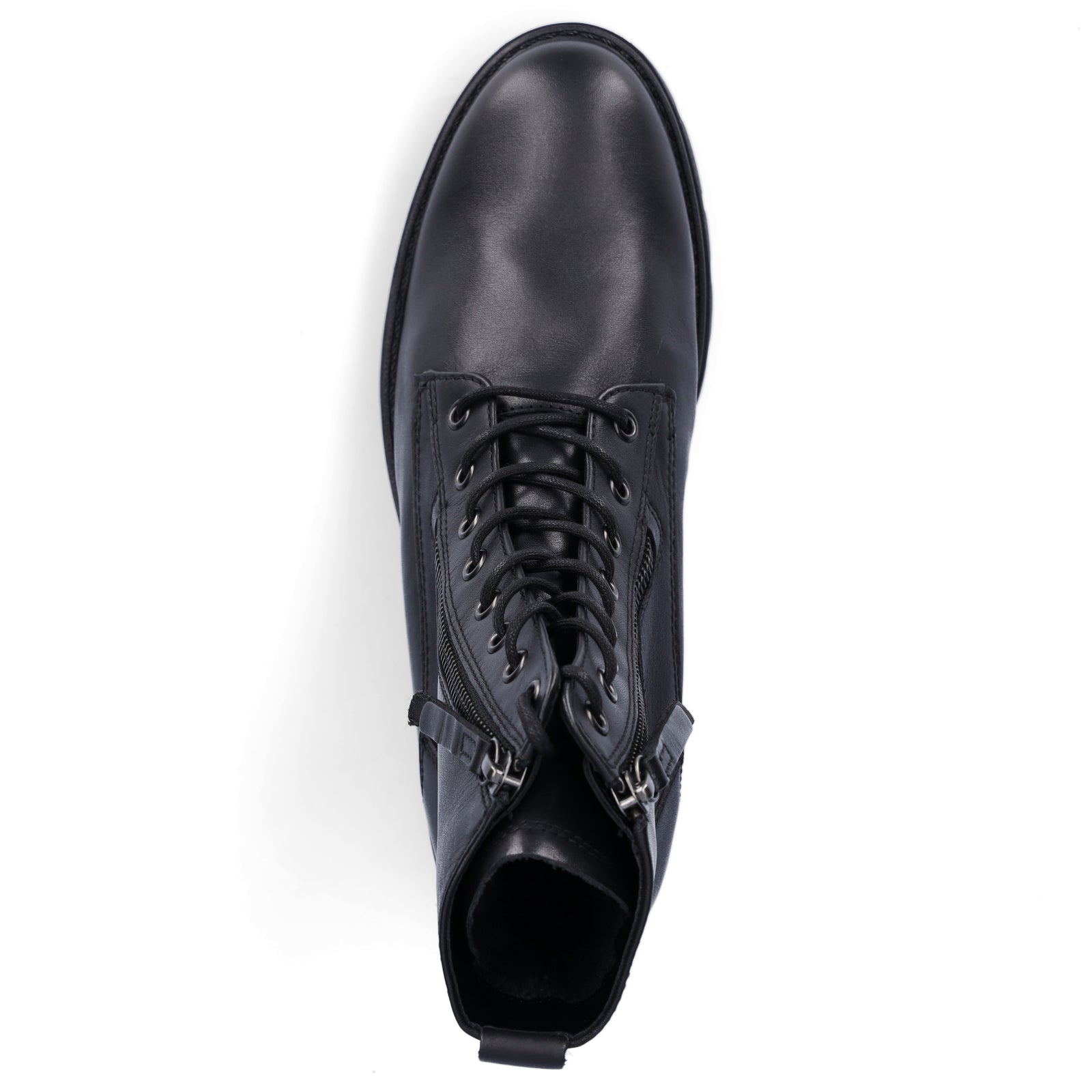 Gabor women's leather lace-up boot black