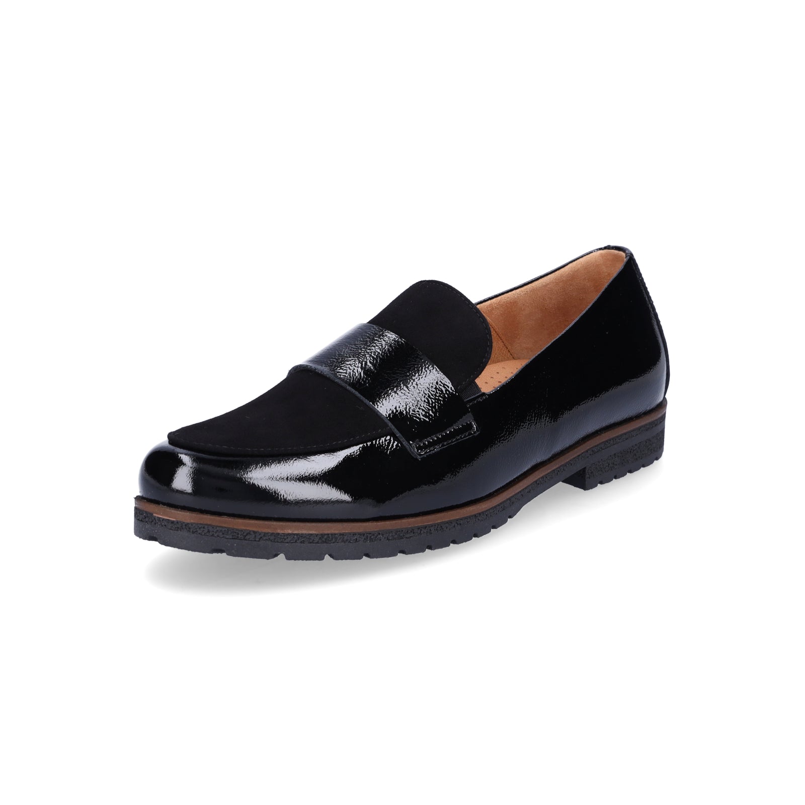 Gabor women's slippers black patent