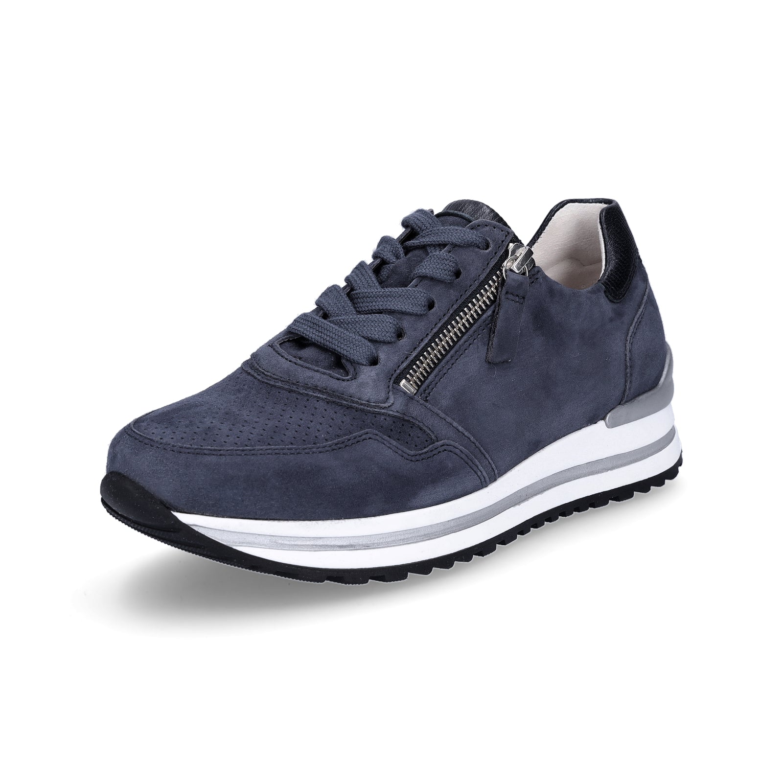 Gabor women's leather sneakers blue