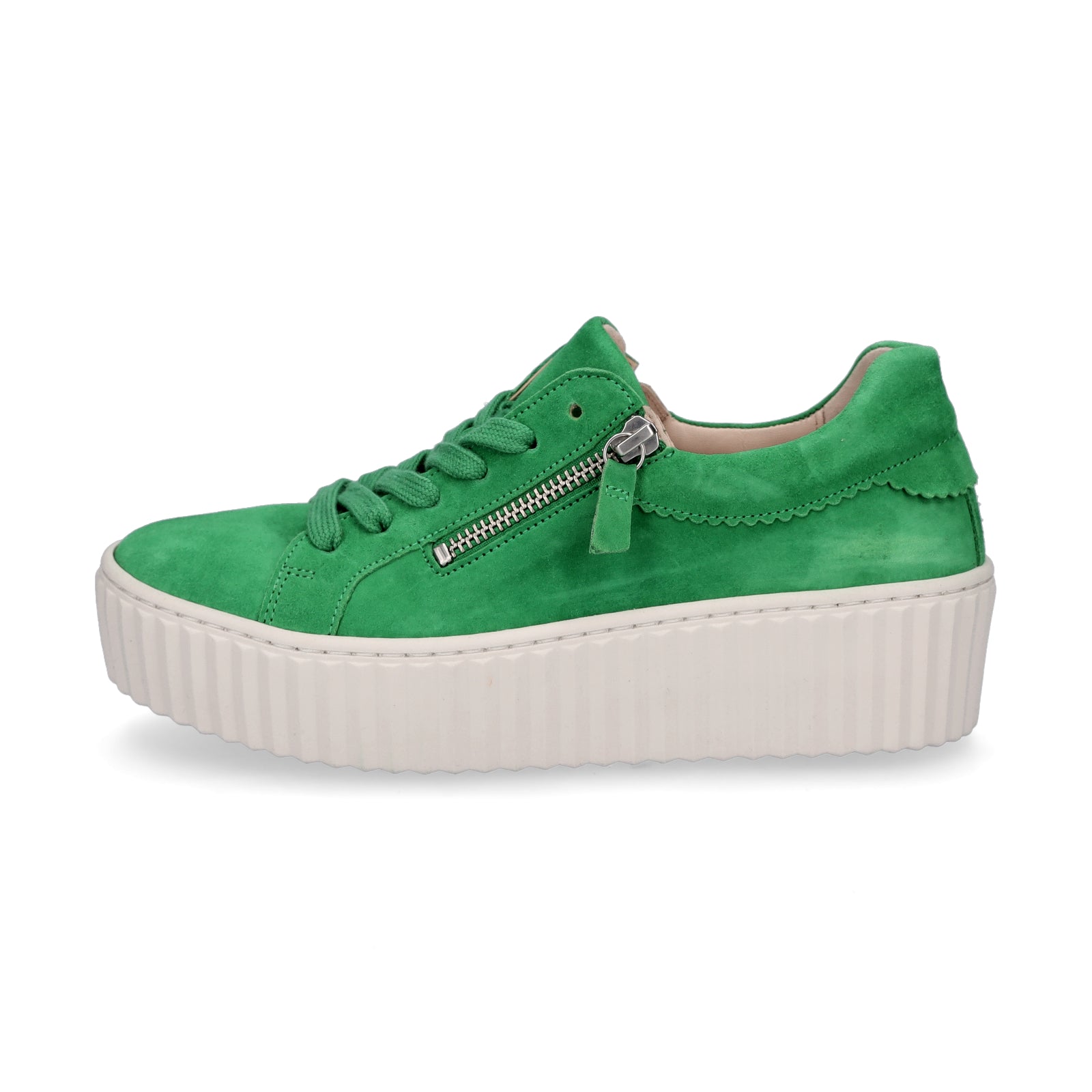Gabor women's platform sneakers green