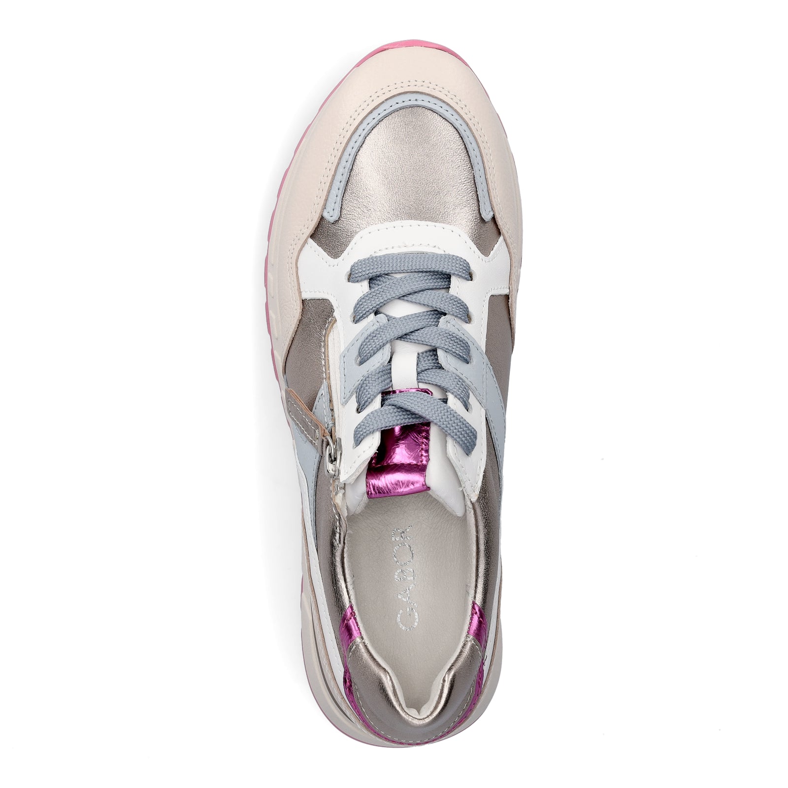 Gabor Damen Sneaker beige metallic