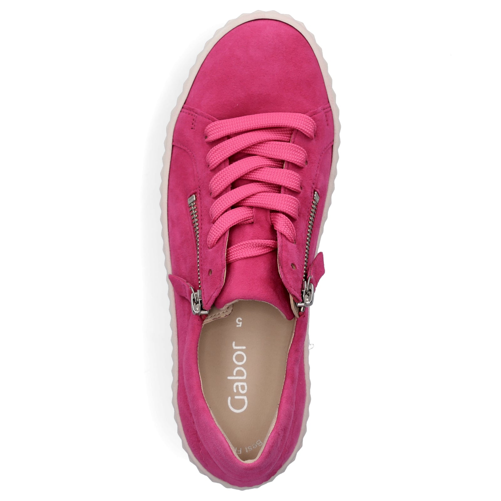 Gabor women's platform sneakers pink