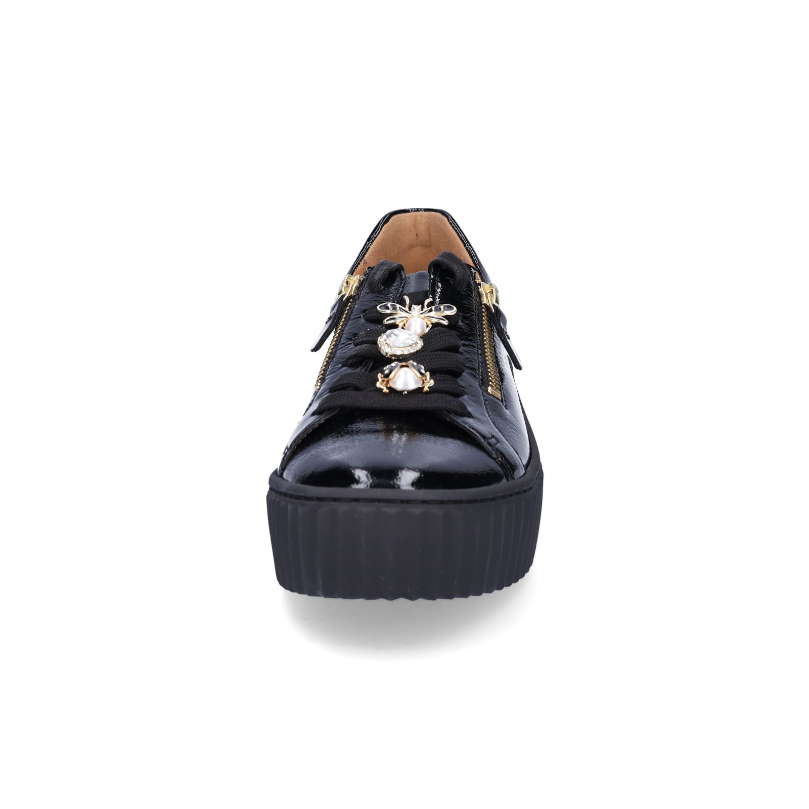 Gabor Damen Sneaker schwarz Lack