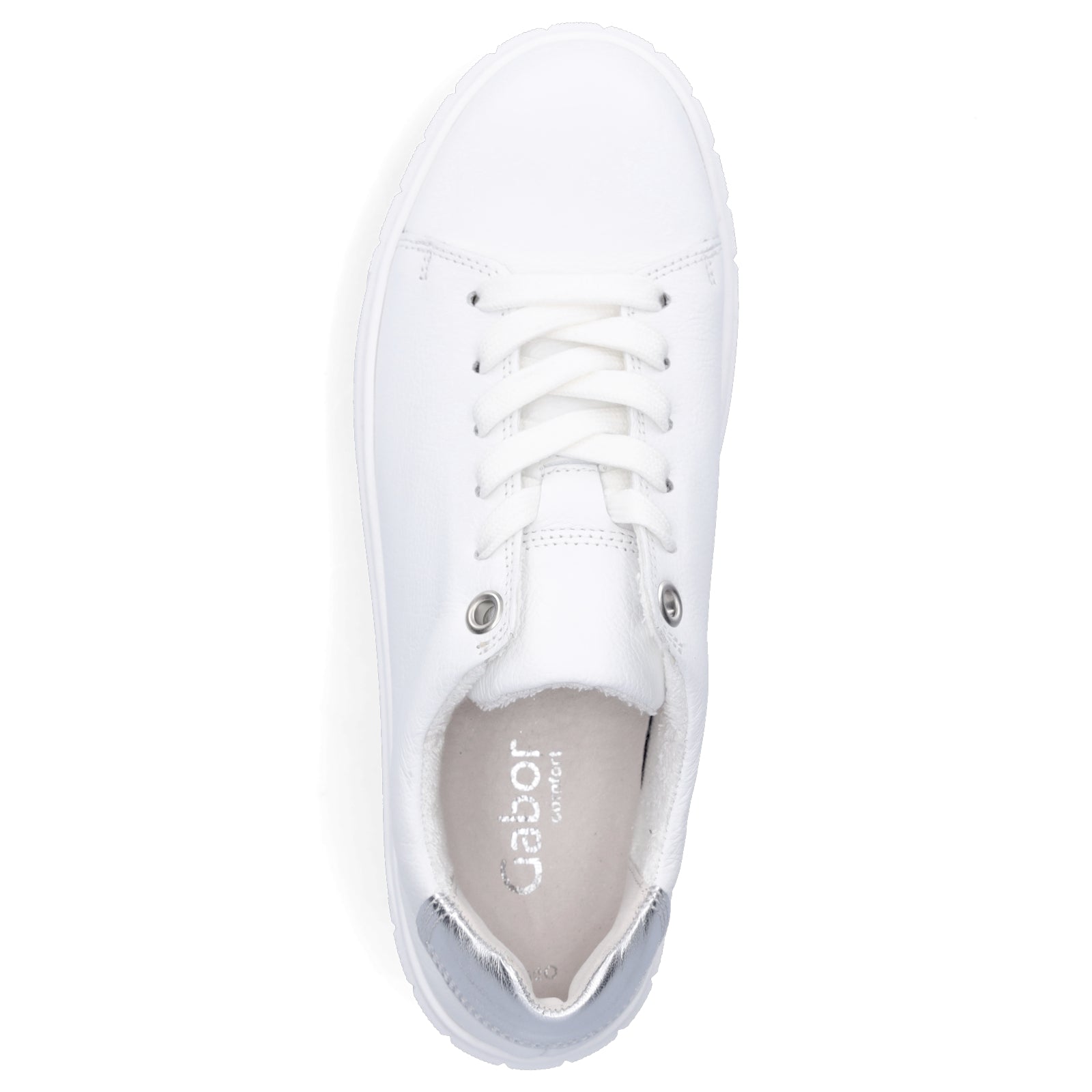 Gabor women's sneakers white silver