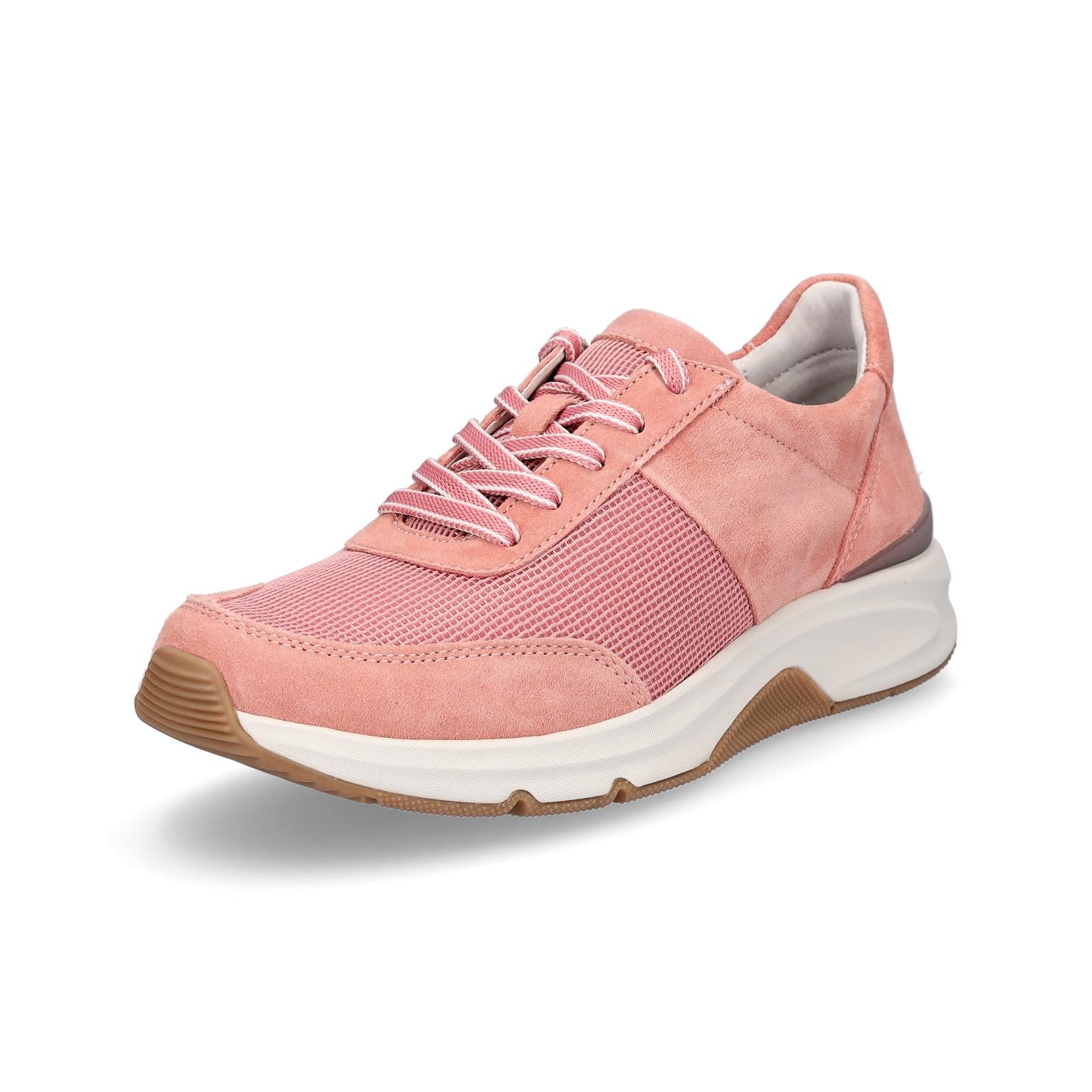 Gabor Rollingsoft women's leather sneakers old pink