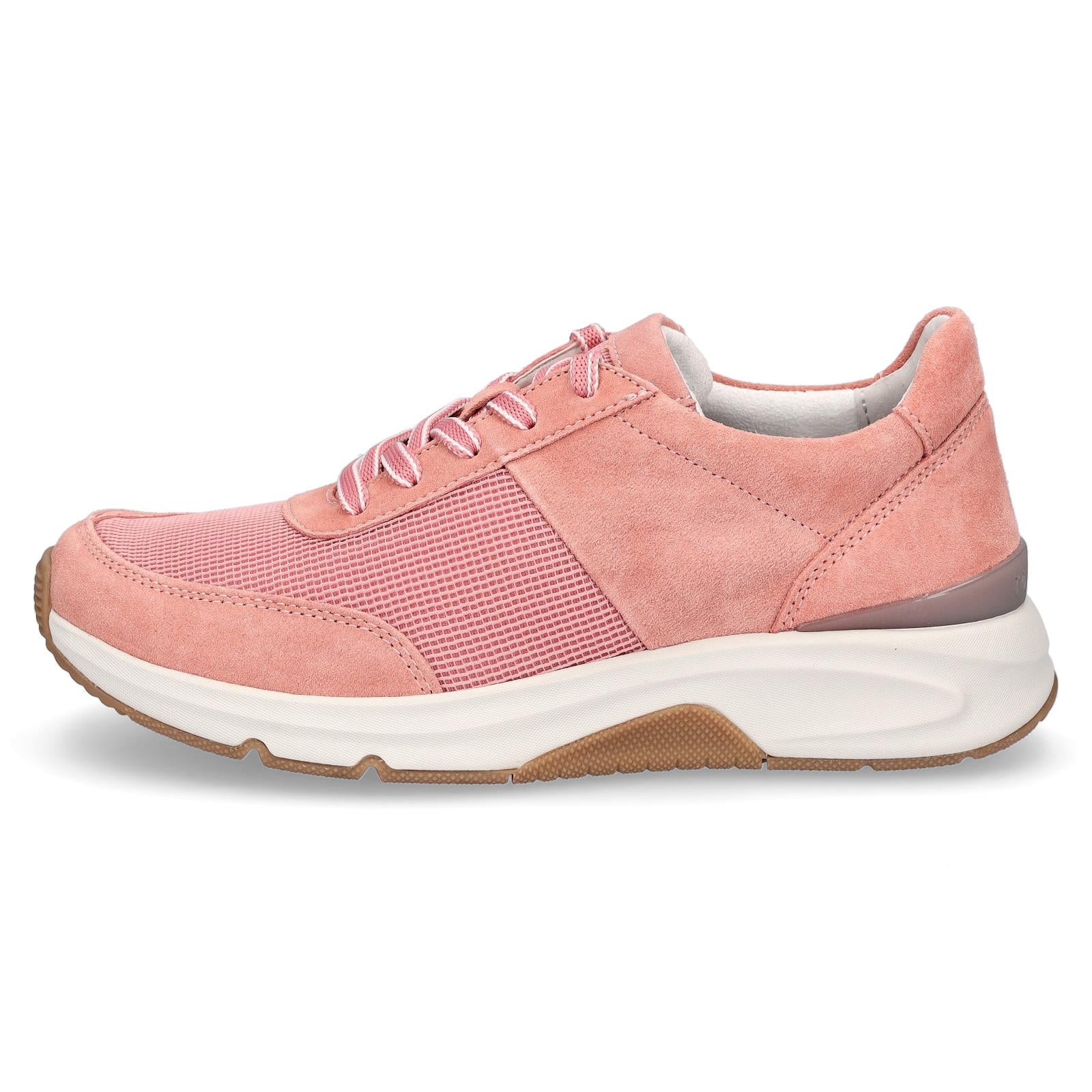 Gabor Rollingsoft women's leather sneakers old pink