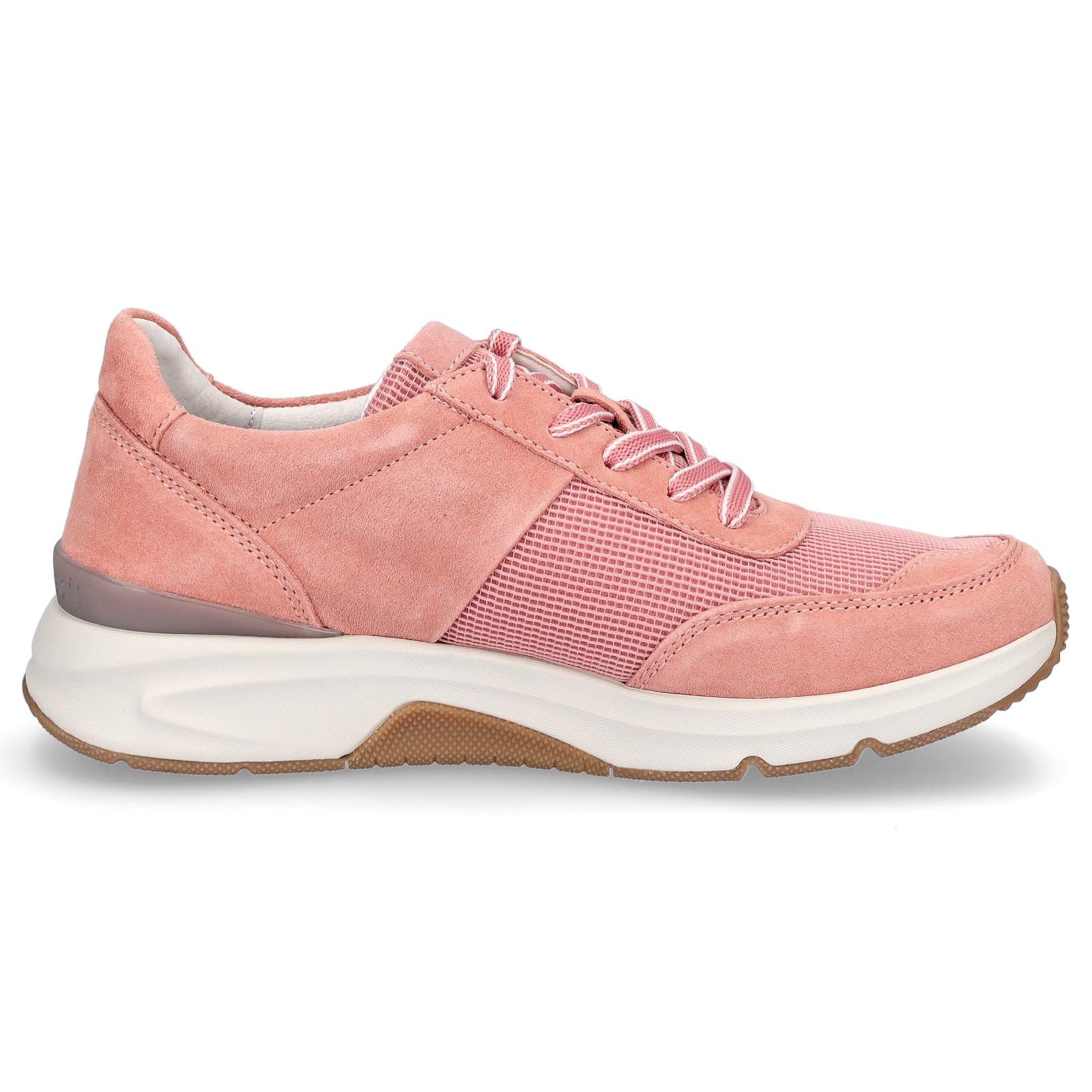Gabor Rollingsoft women's leather sneakers old pink
