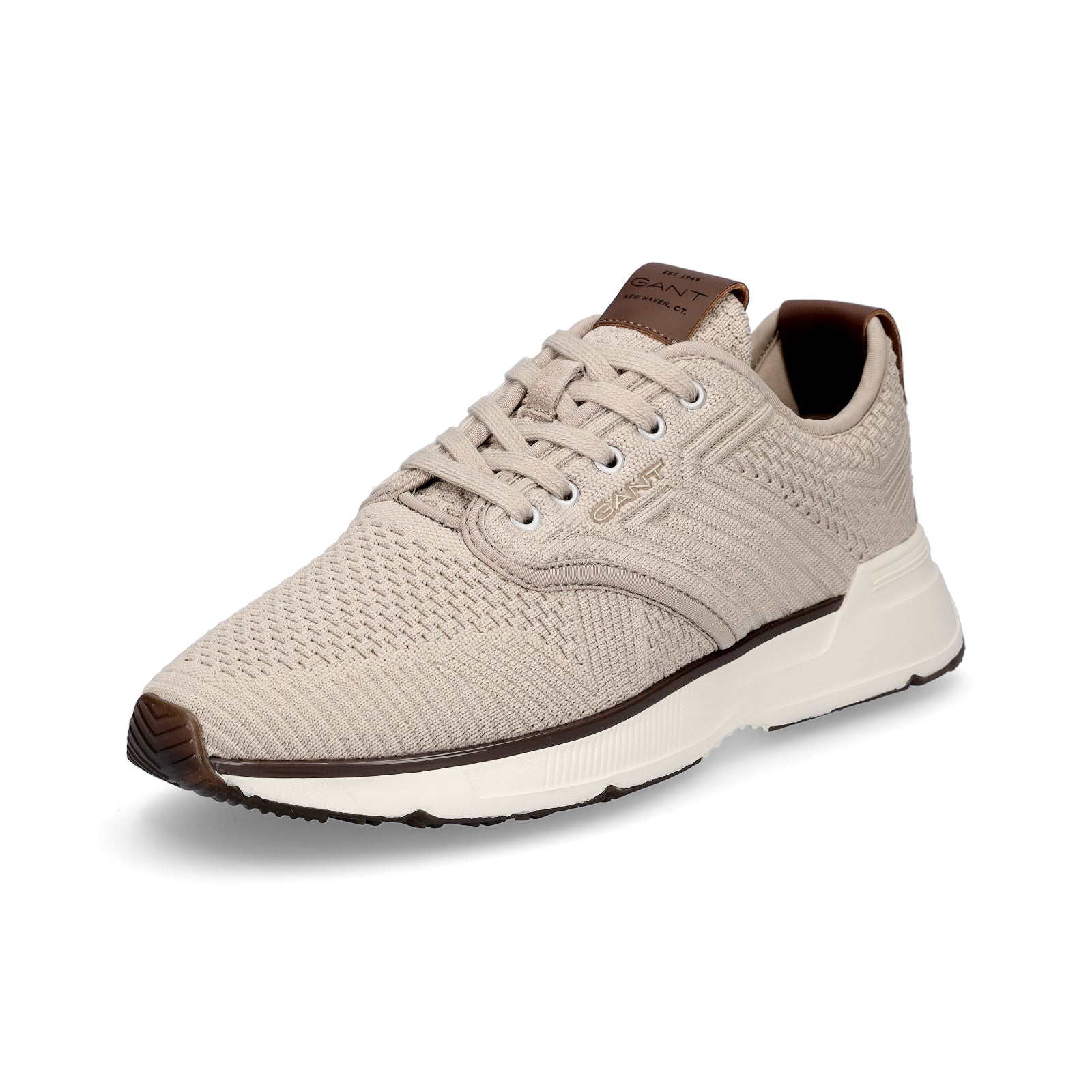 Gant men's knitted sneakers beige