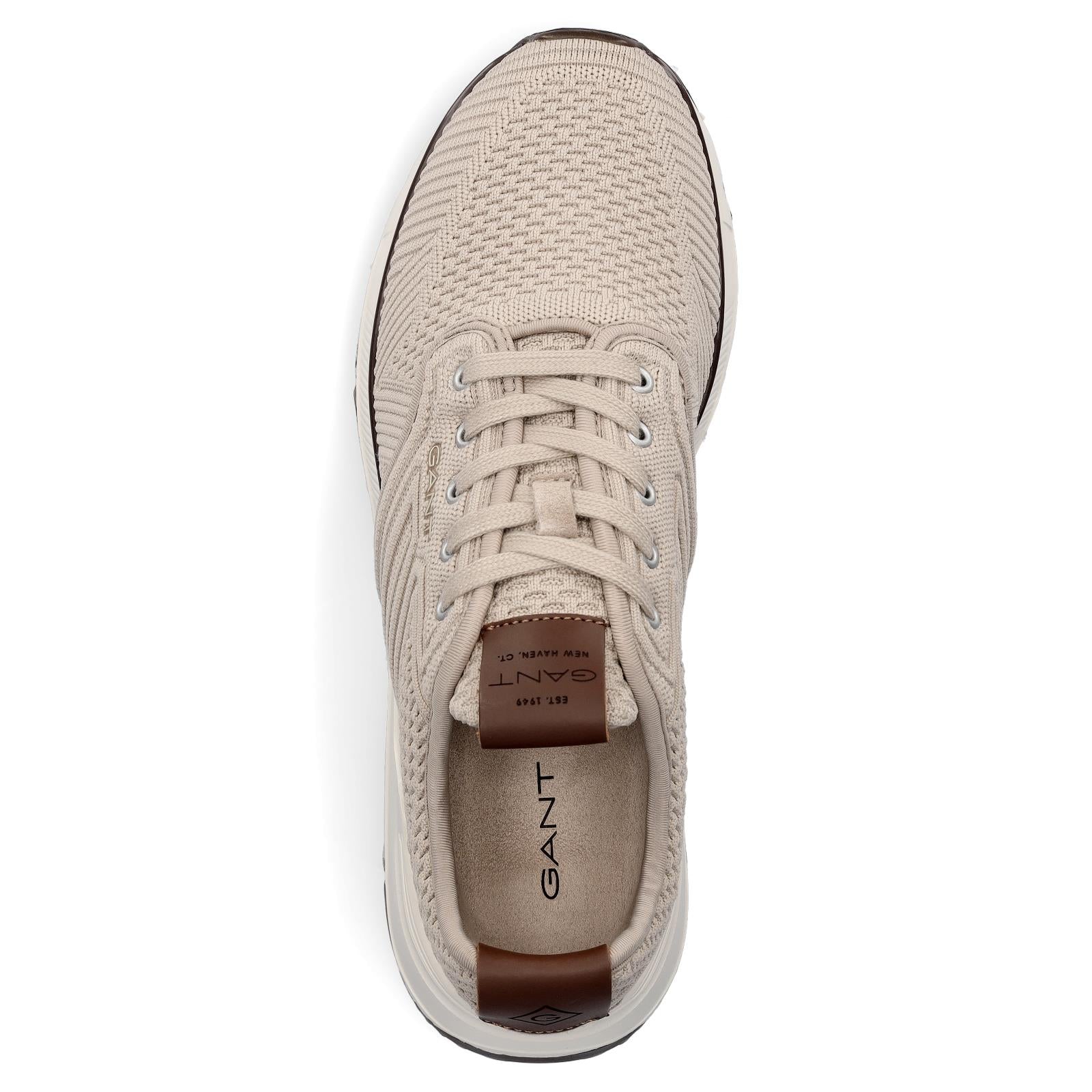 Gant men's knitted sneakers beige