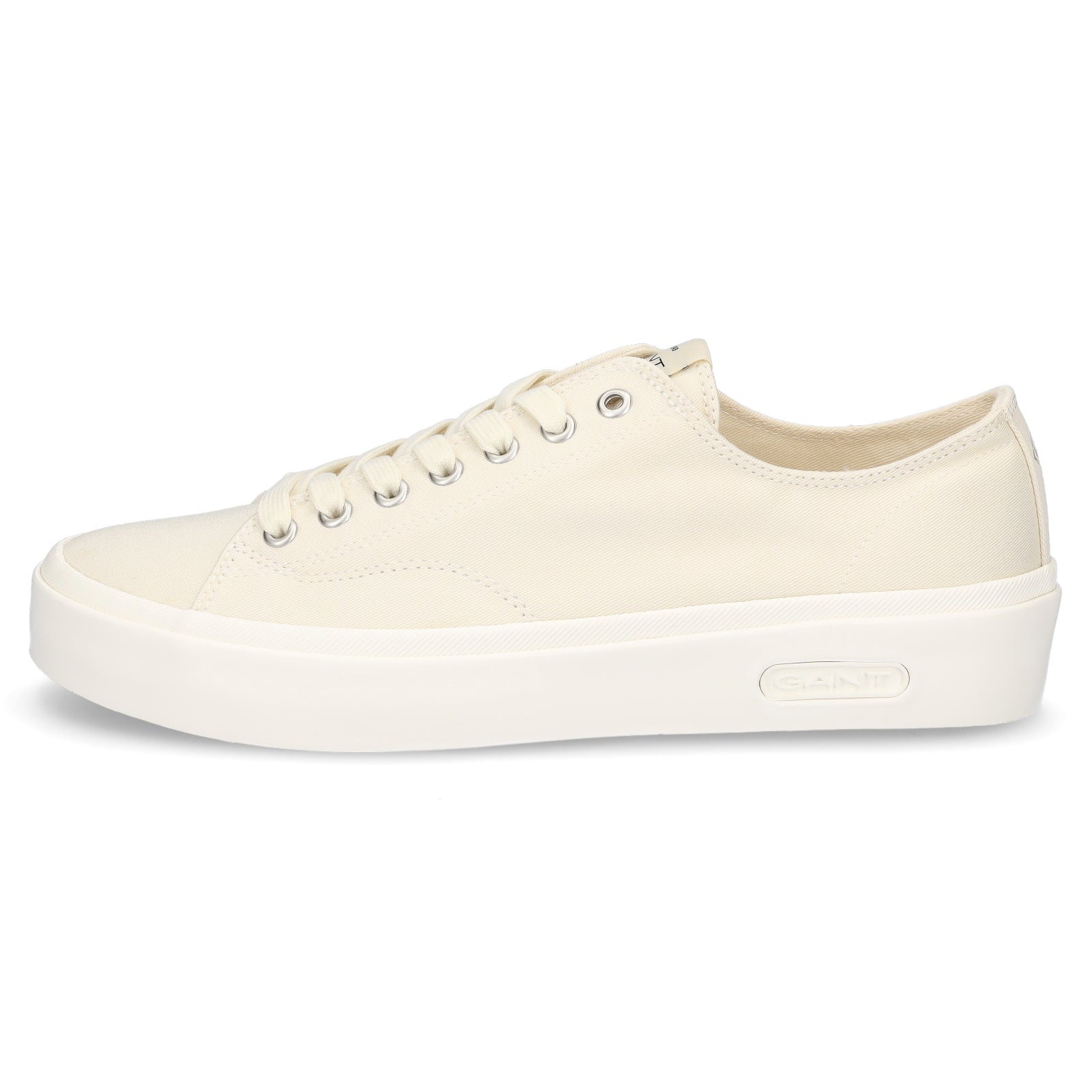 Gant men's canvas lace-up shoe cream white