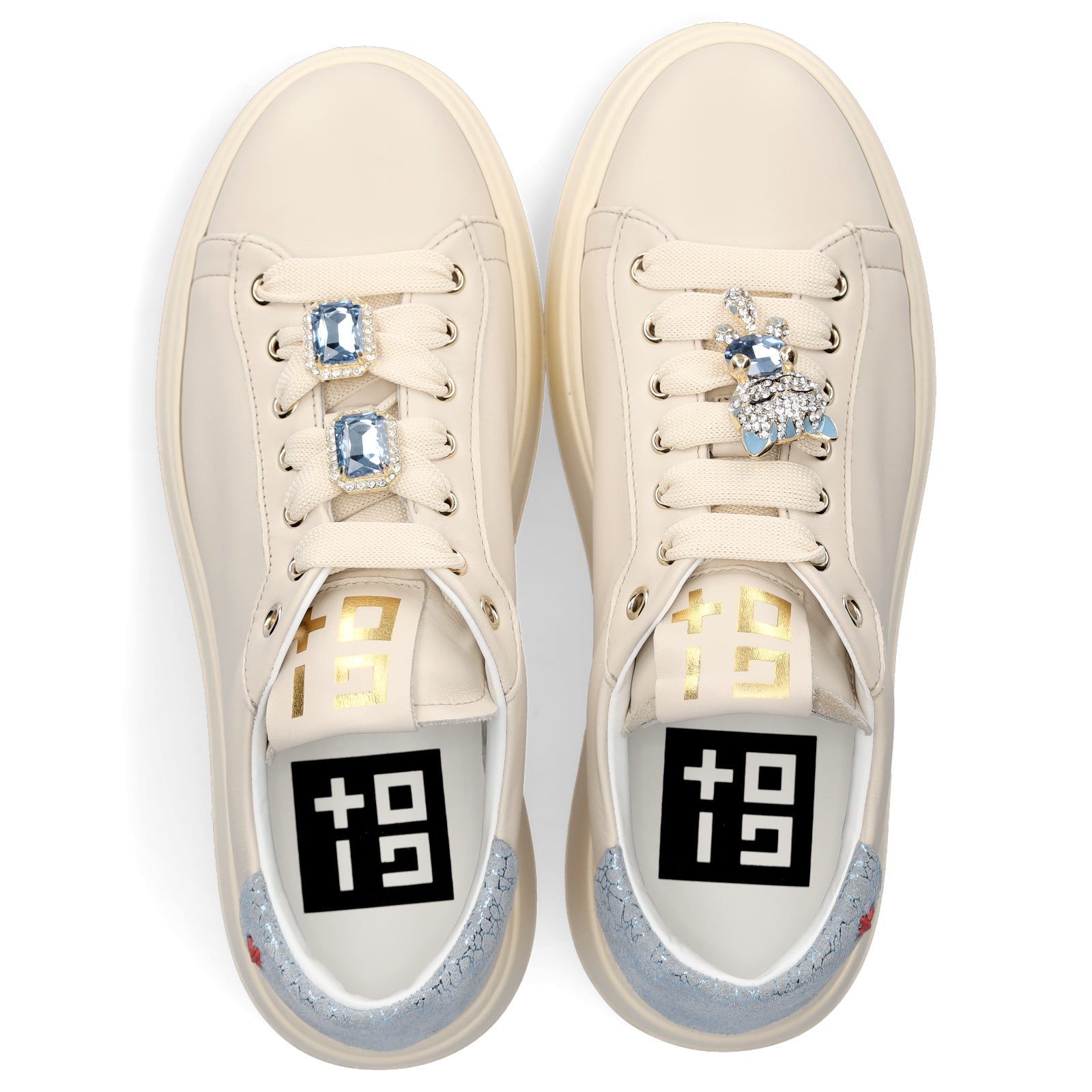 Gio+ women's sneakers beige