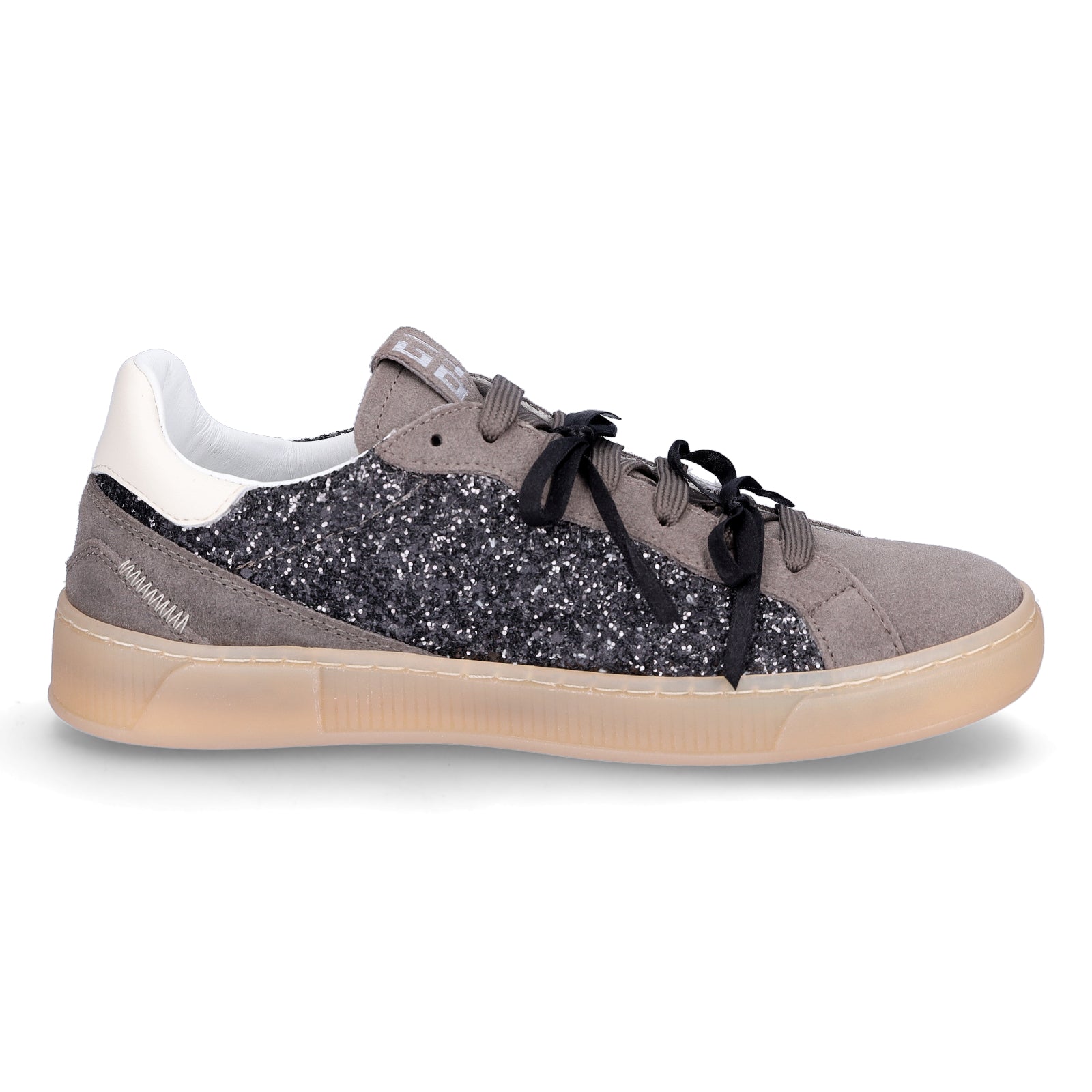 Gio+ women's sneakers gray glitter