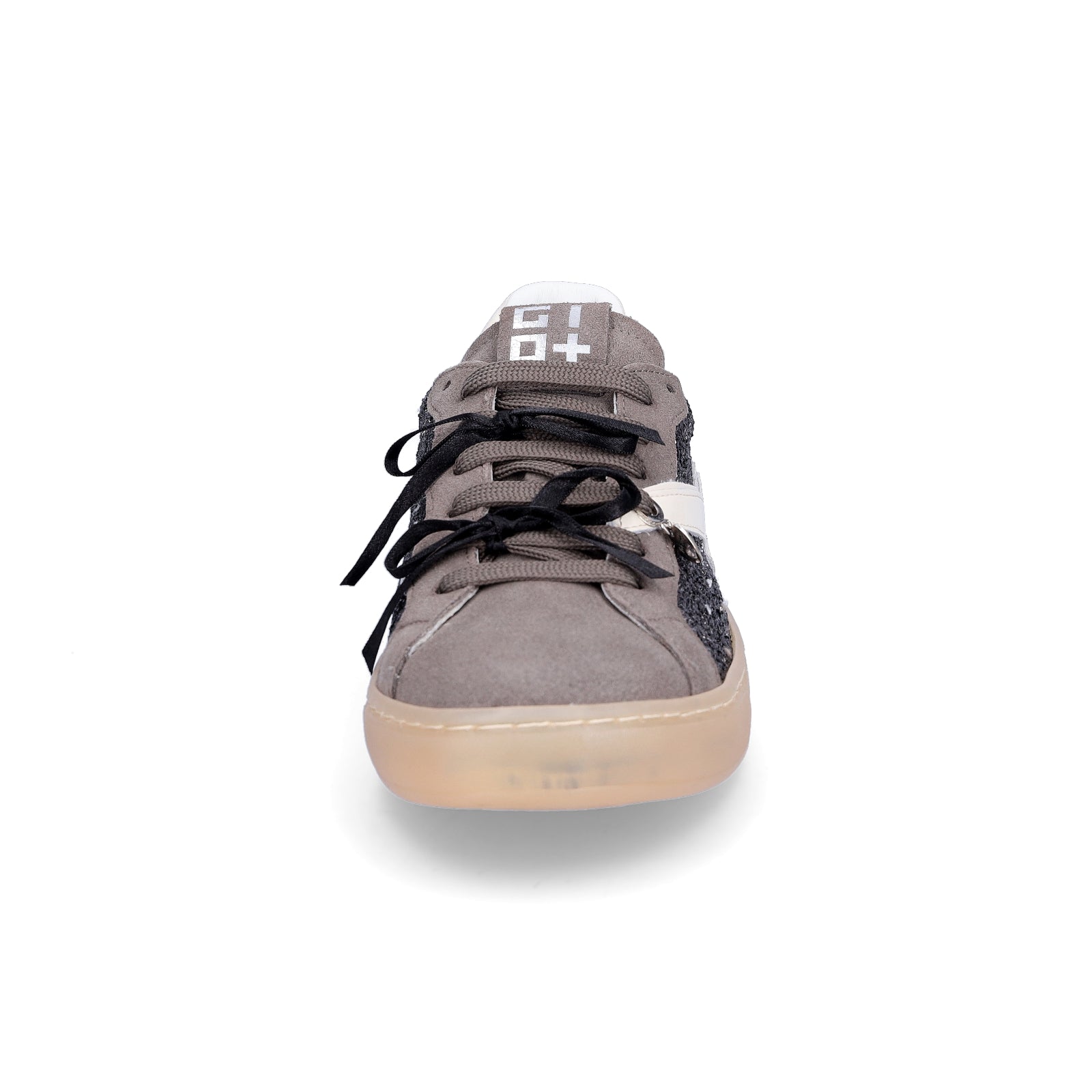 Gio+ women's sneakers gray glitter