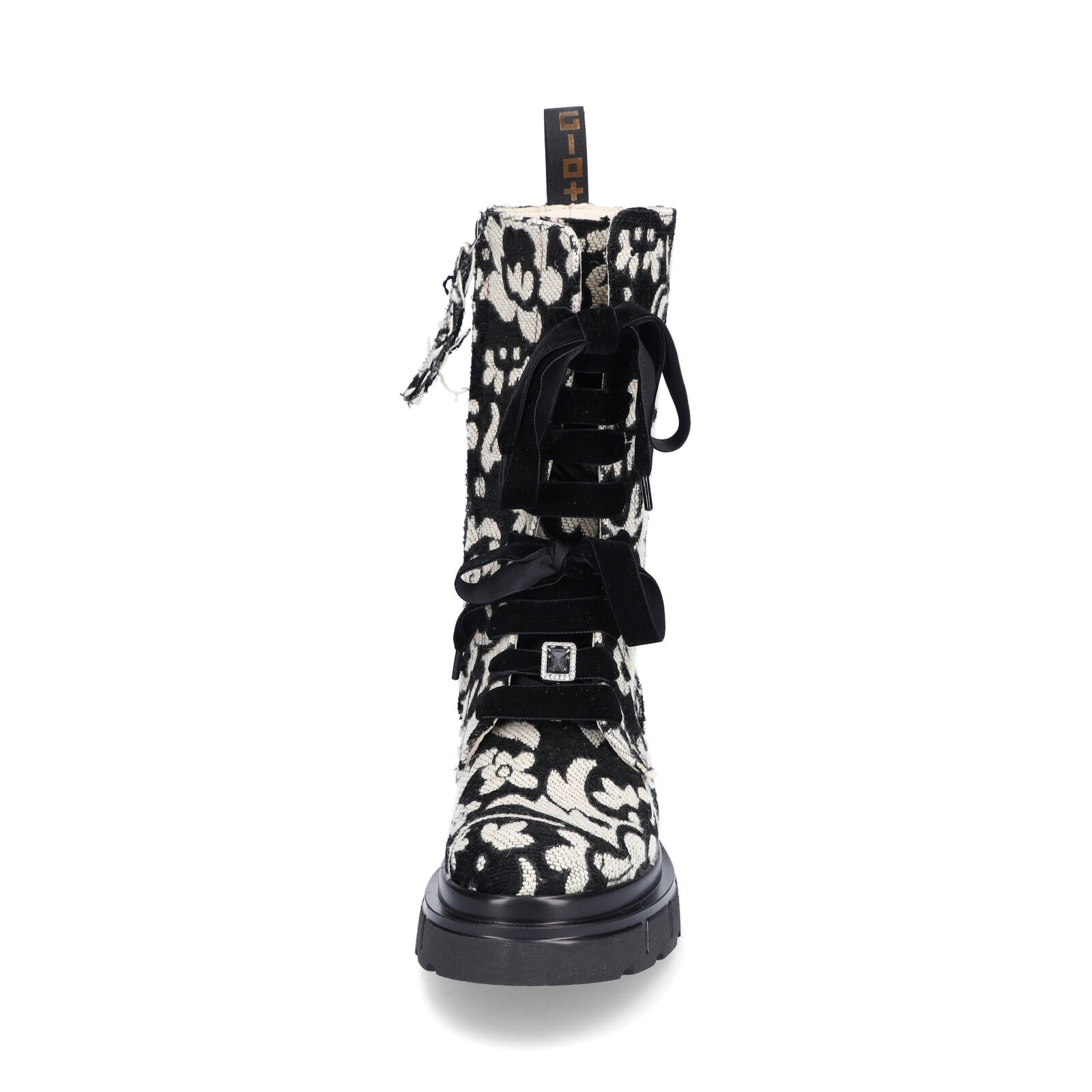 Gio+ Damen Halbschaftstiefel schwarz weiß