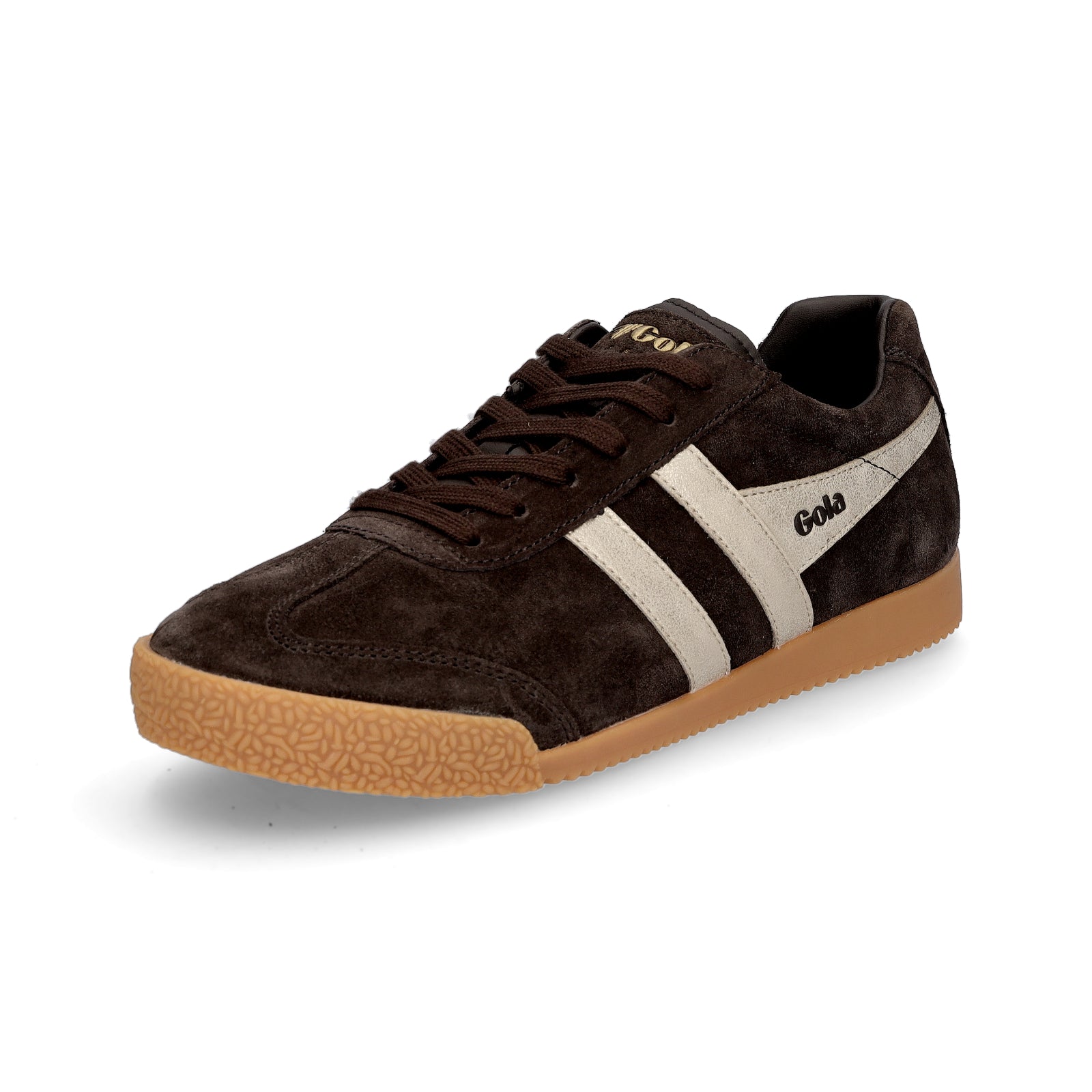 Gola women's sneaker Harrier Mirror mocha gold