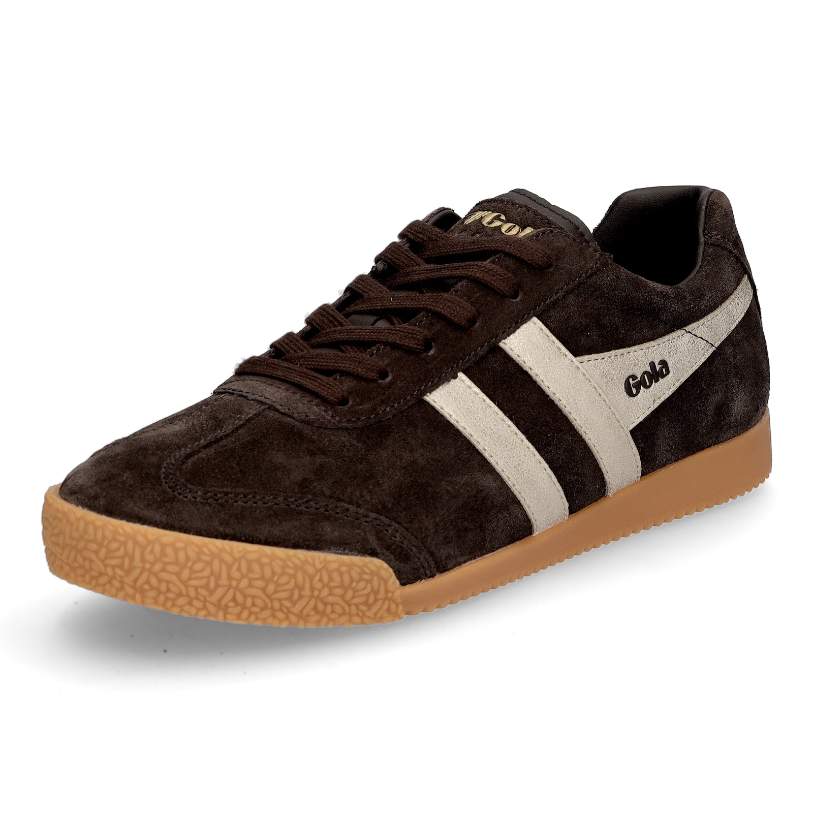 Gola Damen Sneaker Harrier Mirror mocca gold